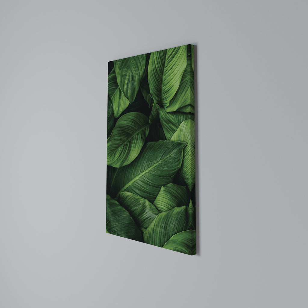 VIBRANT LEAFY EMBRACE Vertical Canvas Print