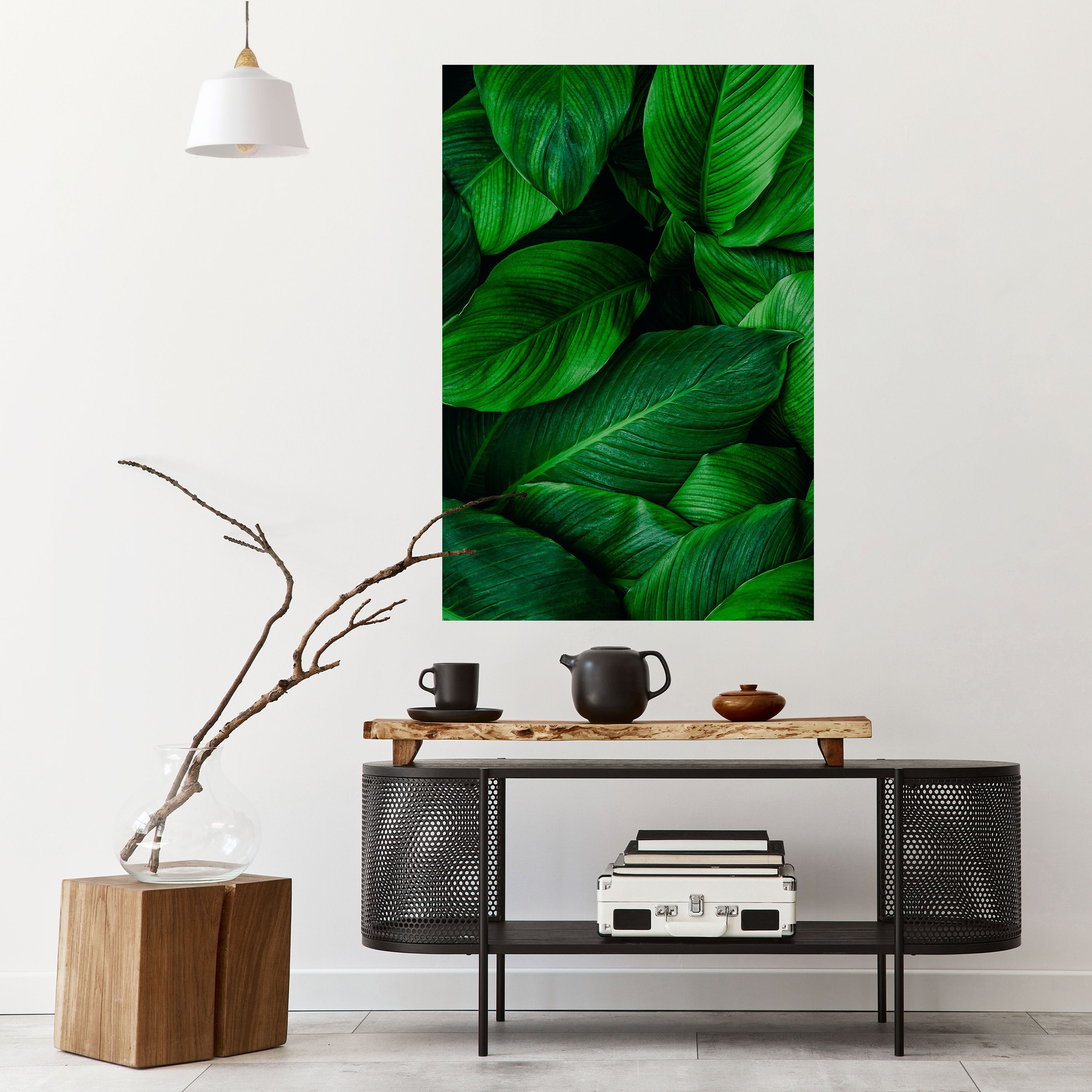 VIBRANT LEAFY EMBRACE Vertikales Poster zum Abziehen und Aufkleben