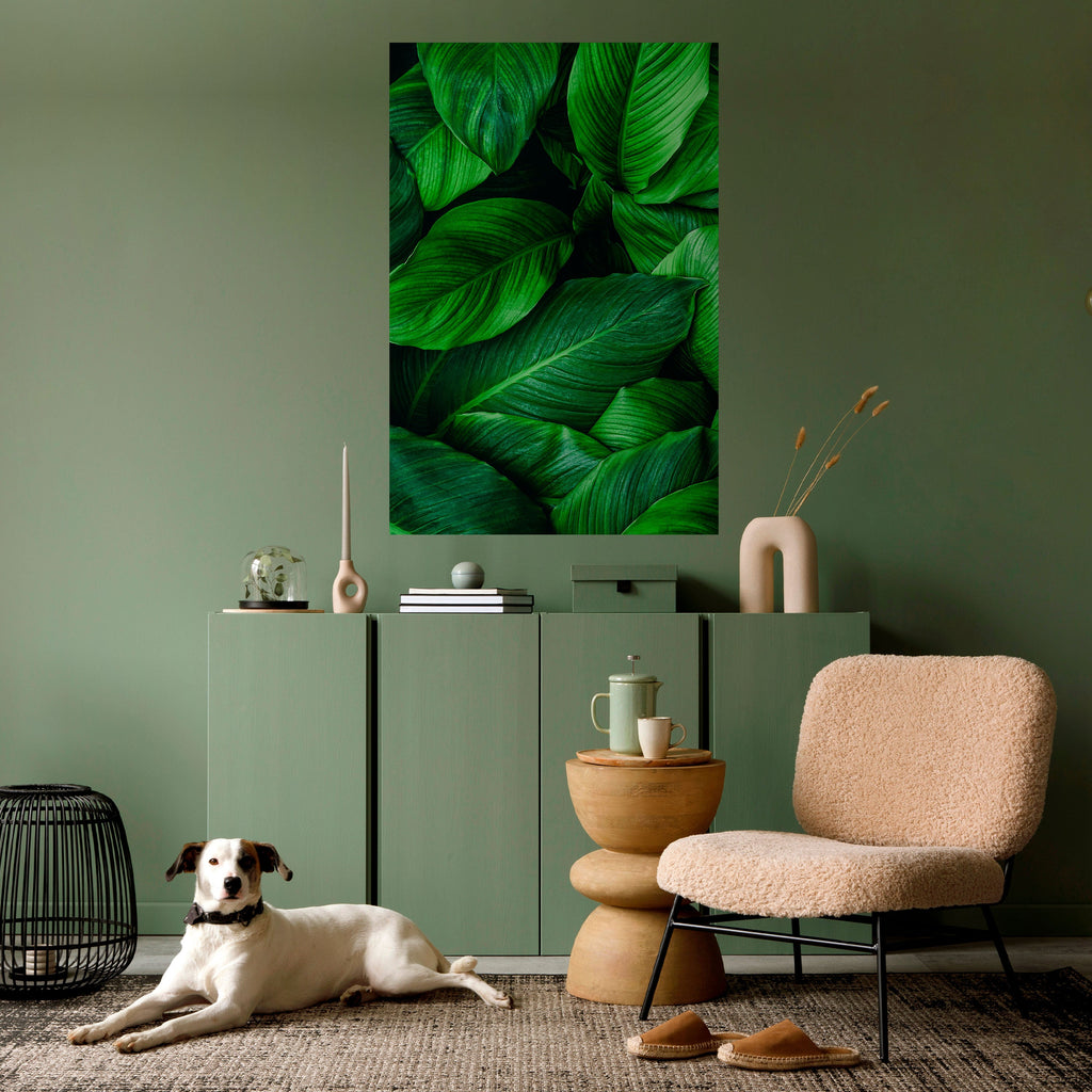 VIBRANT LEAFY EMBRACE Vertikales Poster zum Abziehen und Aufkleben