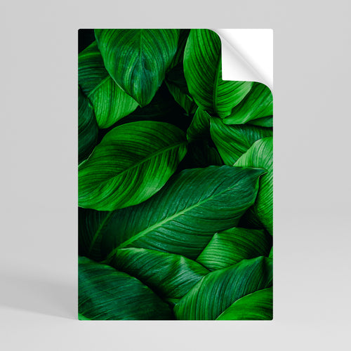 VIBRANT LEAFY EMBRACE Selbstklebendes Poster - Hochformat