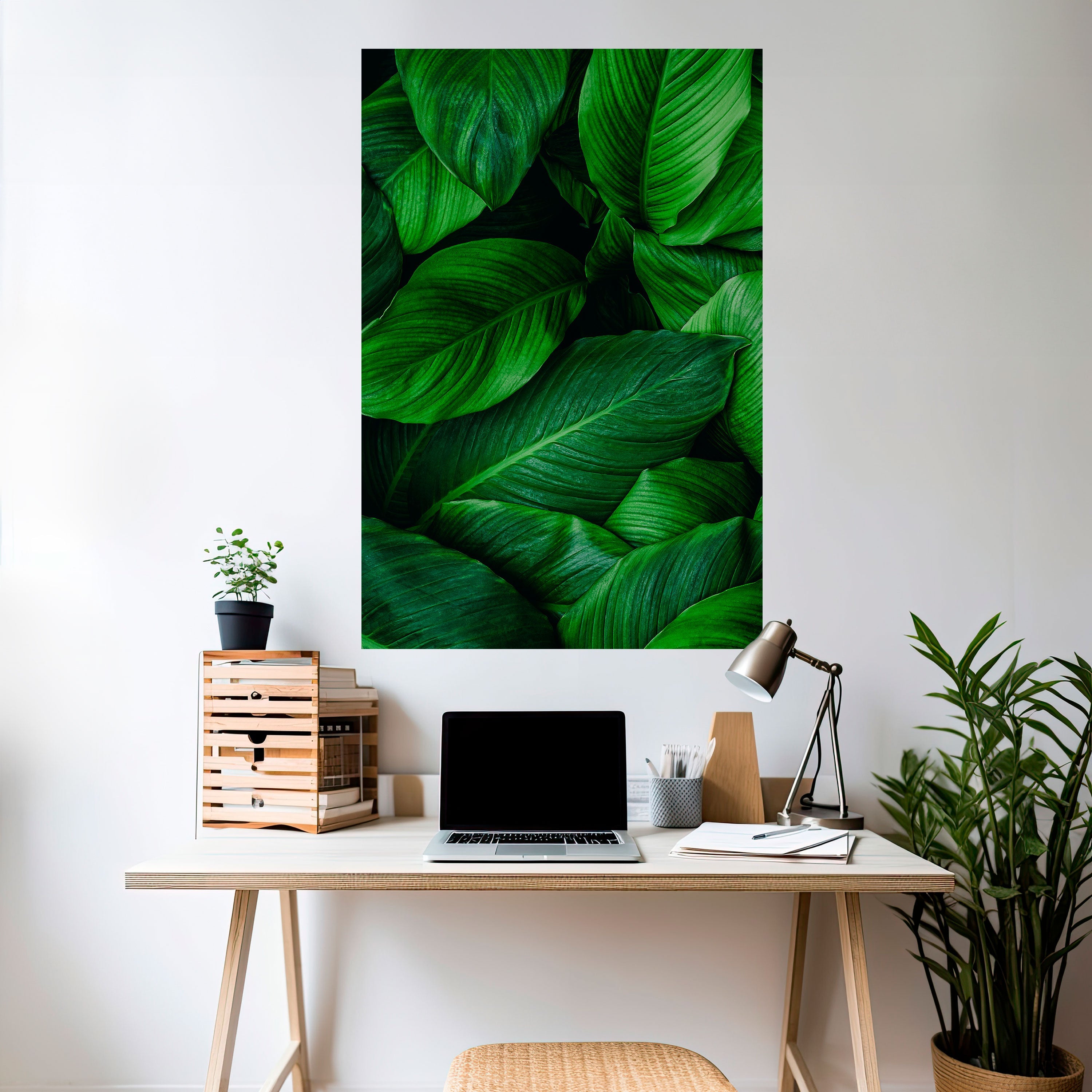 VIBRANT LEAFY EMBRACE Vertikales Poster zum Abziehen und Aufkleben
