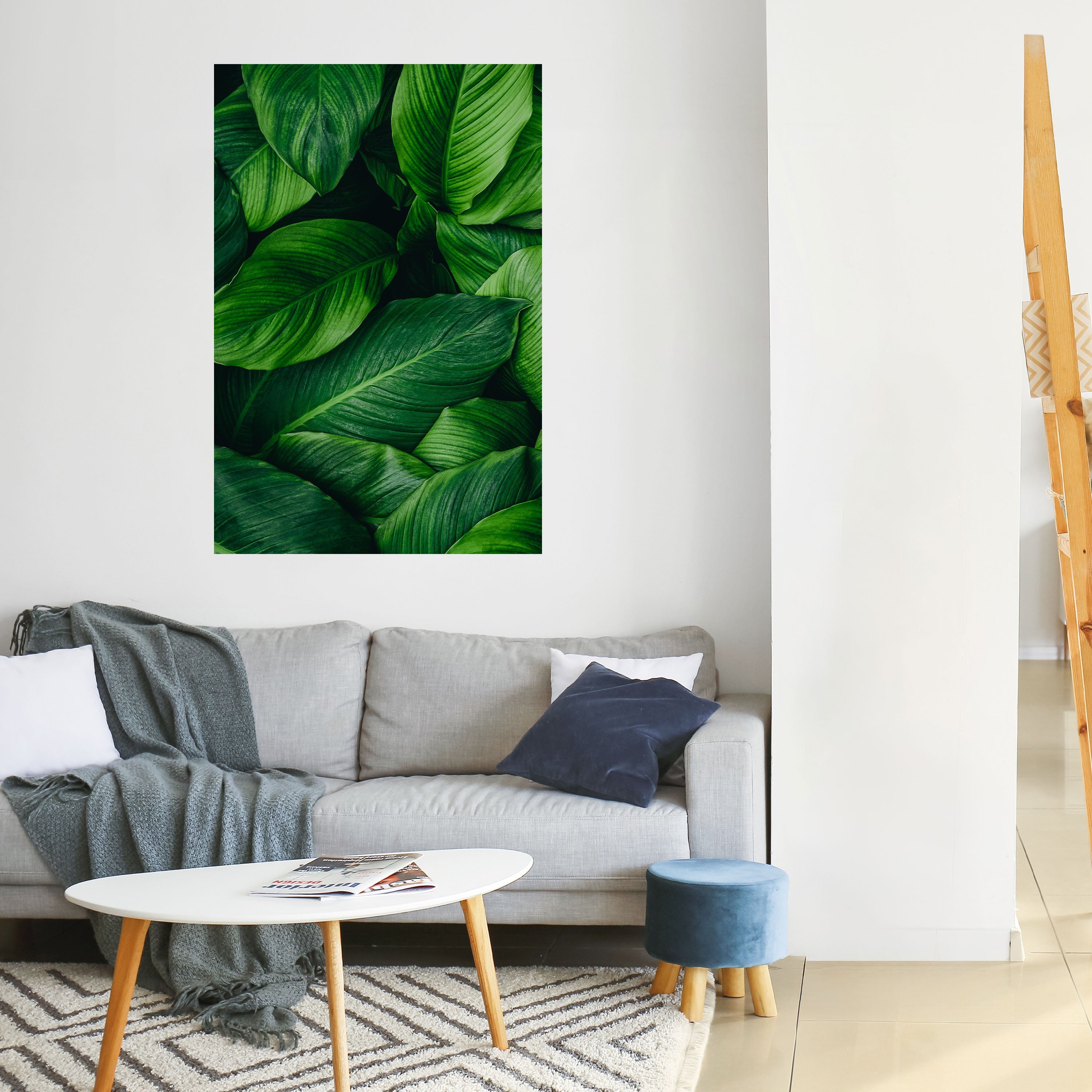 VIBRANT LEAFY EMBRACE Vertikales Poster zum Abziehen und Aufkleben