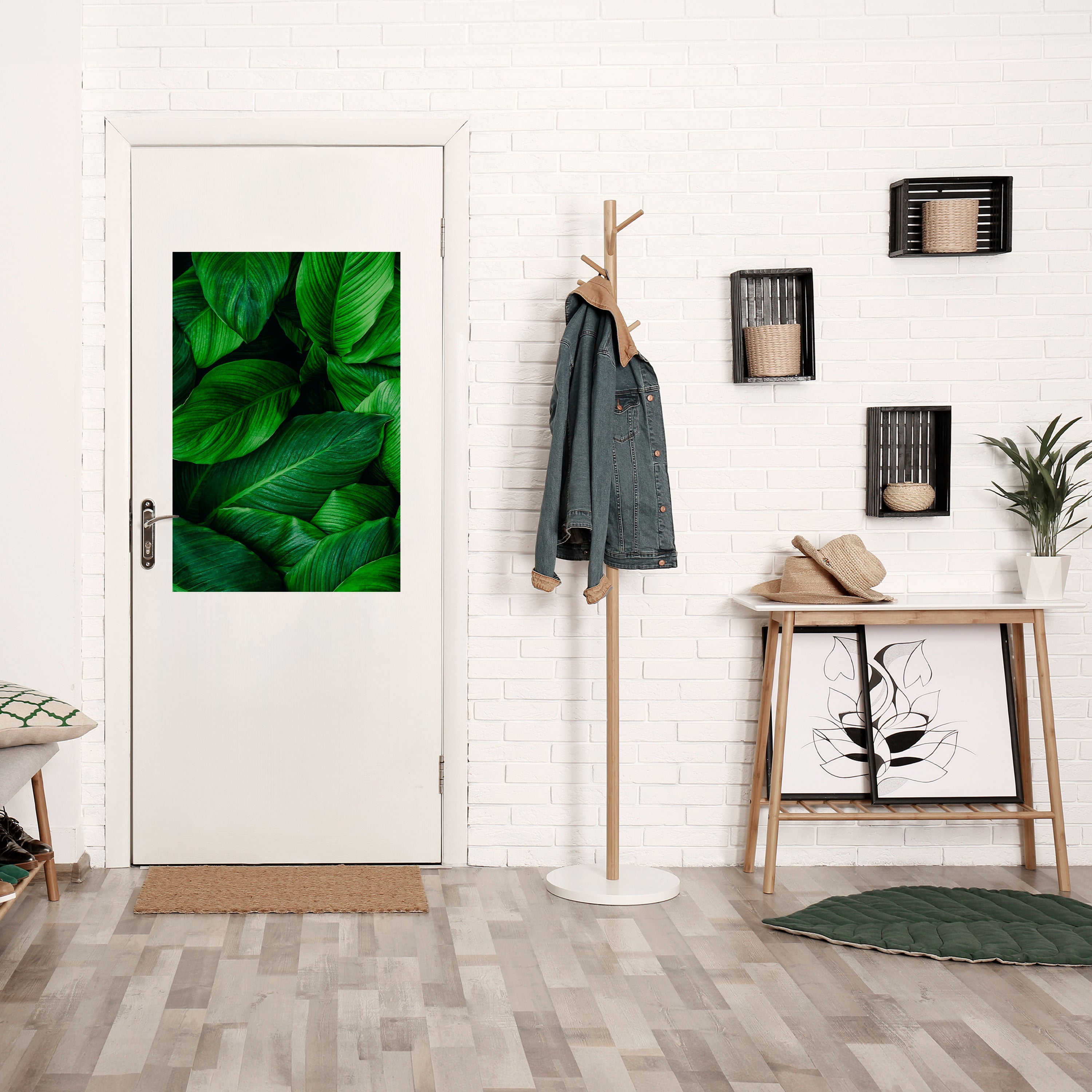 VIBRANT LEAFY EMBRACE Vertikales Poster zum Abziehen und Aufkleben