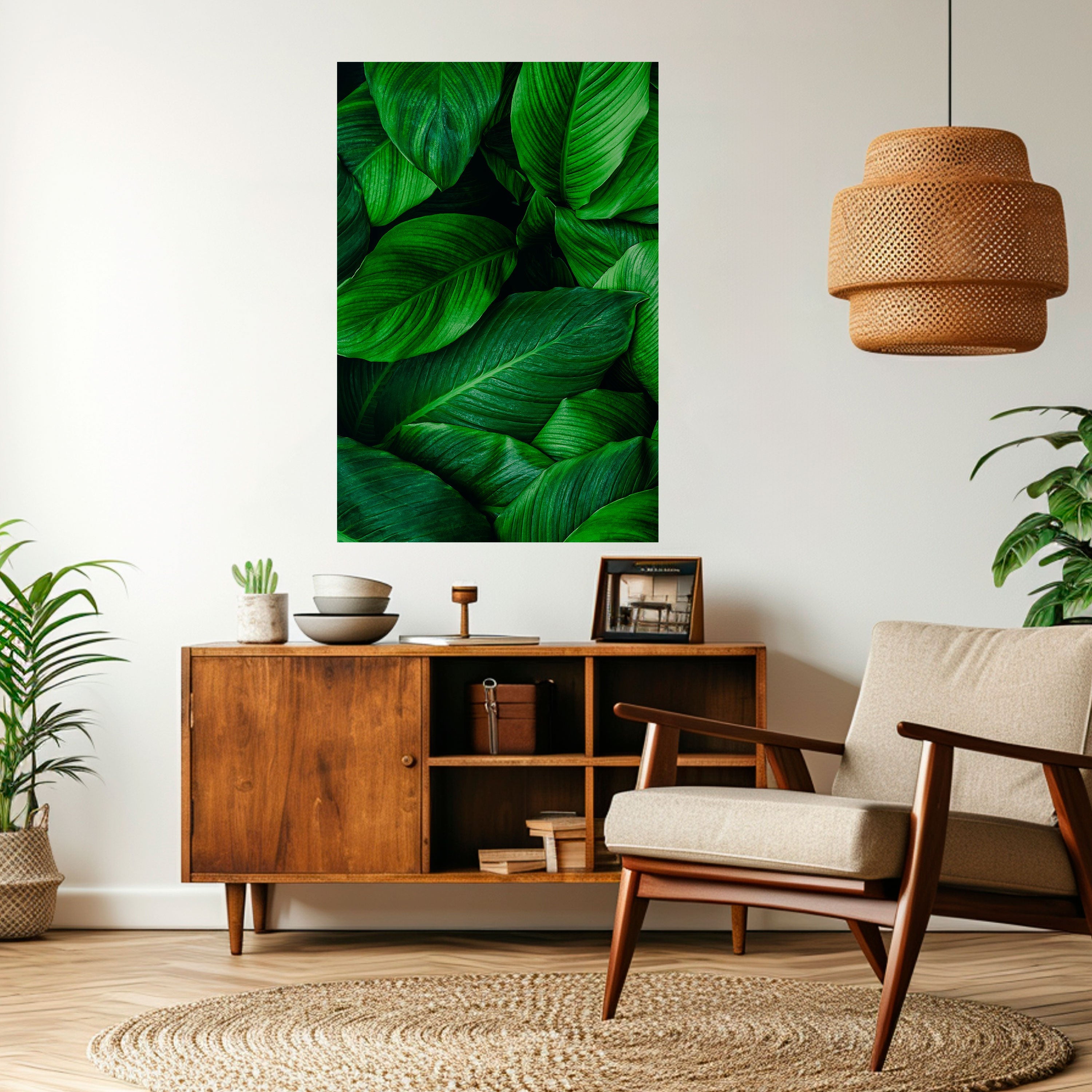 VIBRANT LEAFY EMBRACE Vertikales Poster zum Abziehen und Aufkleben