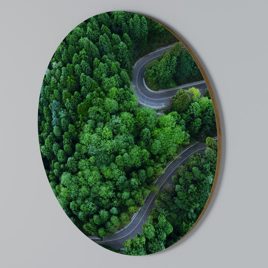 ENCHANTED FOREST RIDE Rundes Wandbild