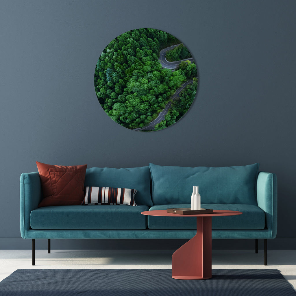 ENCHANTED FOREST RIDE Round Wall Art