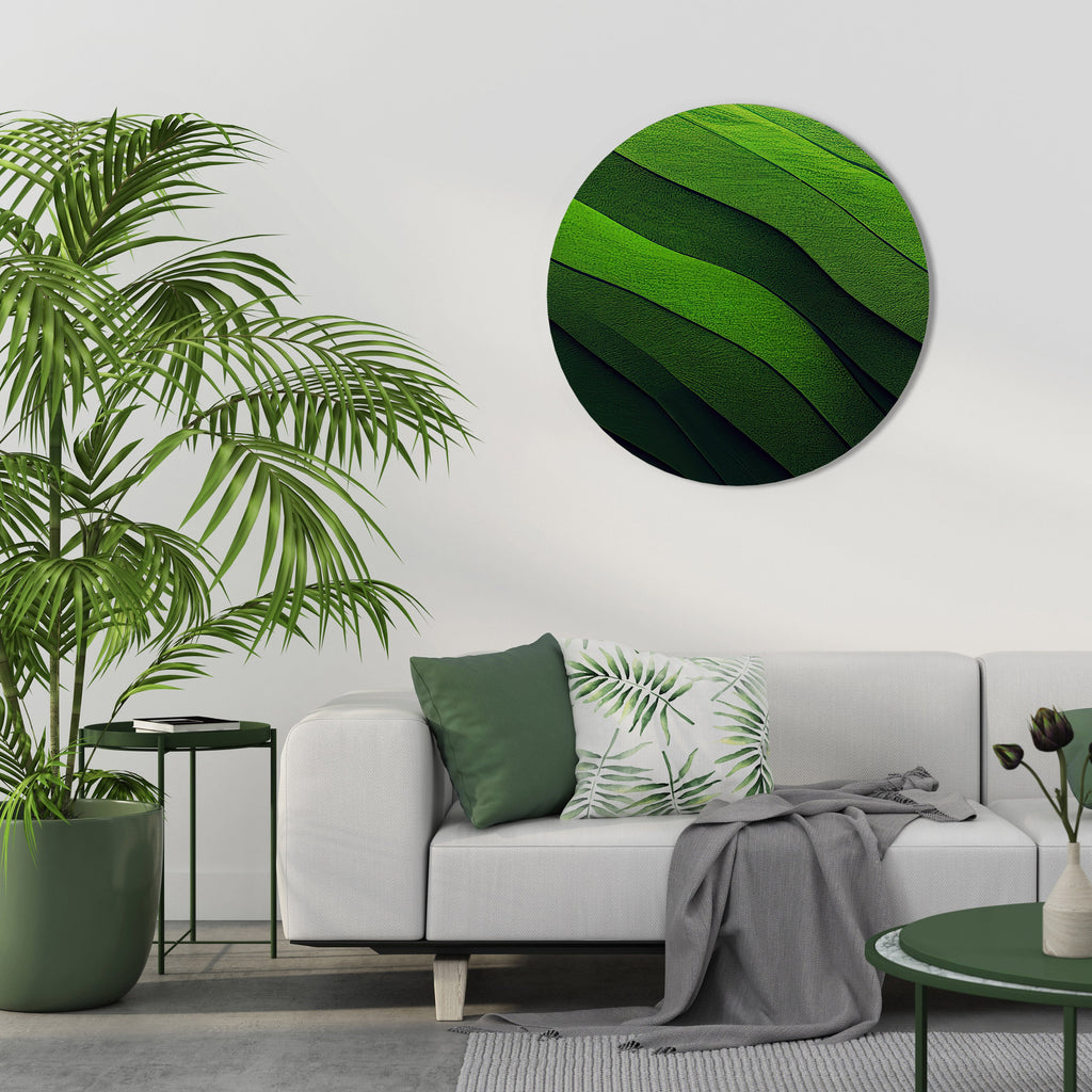 FRESH LANDSCAPE Round Wall Art