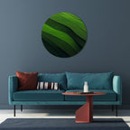 FRESH LANDSCAPE Round Wall Art