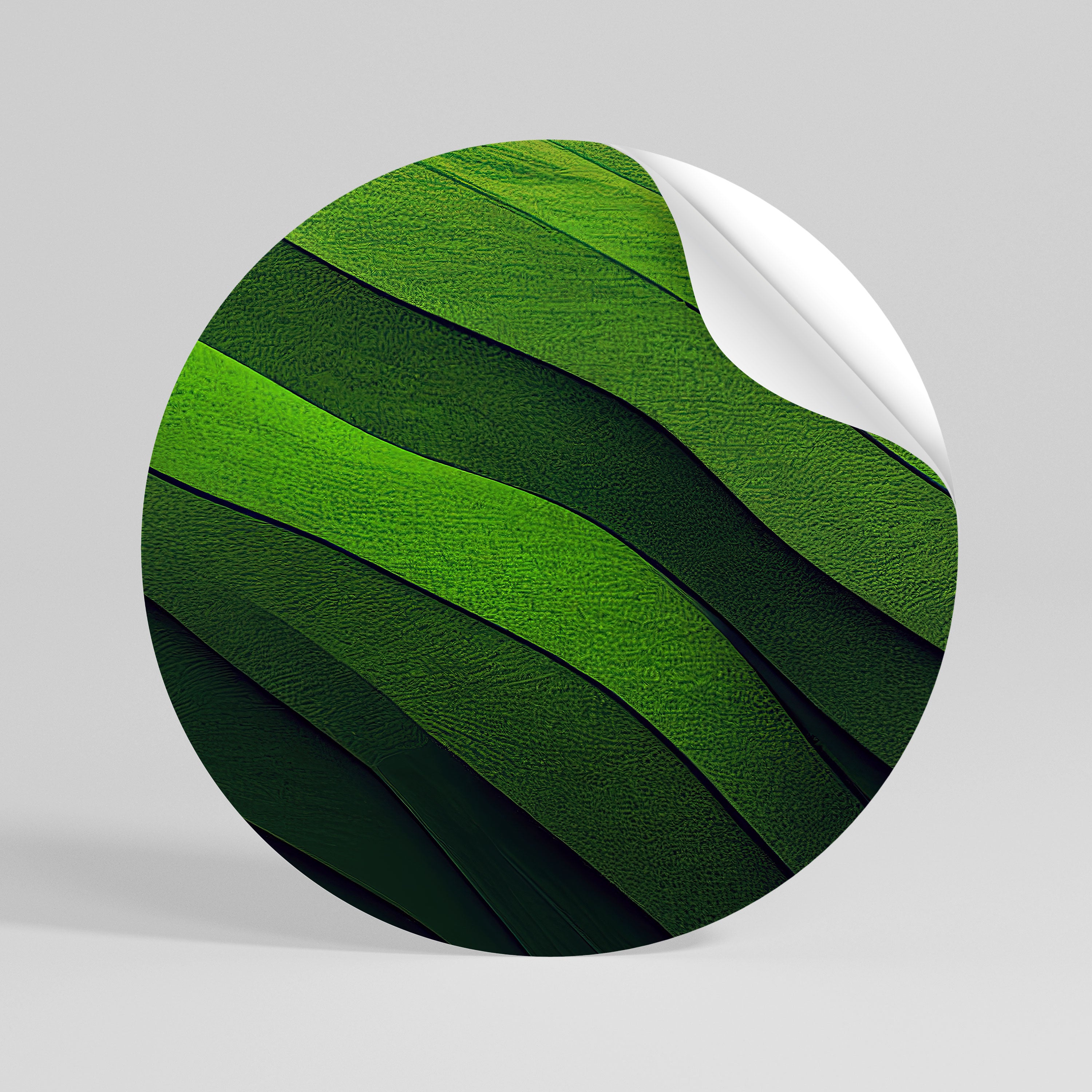 FRESH LANDSCAPE Runder Wandsticker zum Abziehen und Aufkleben