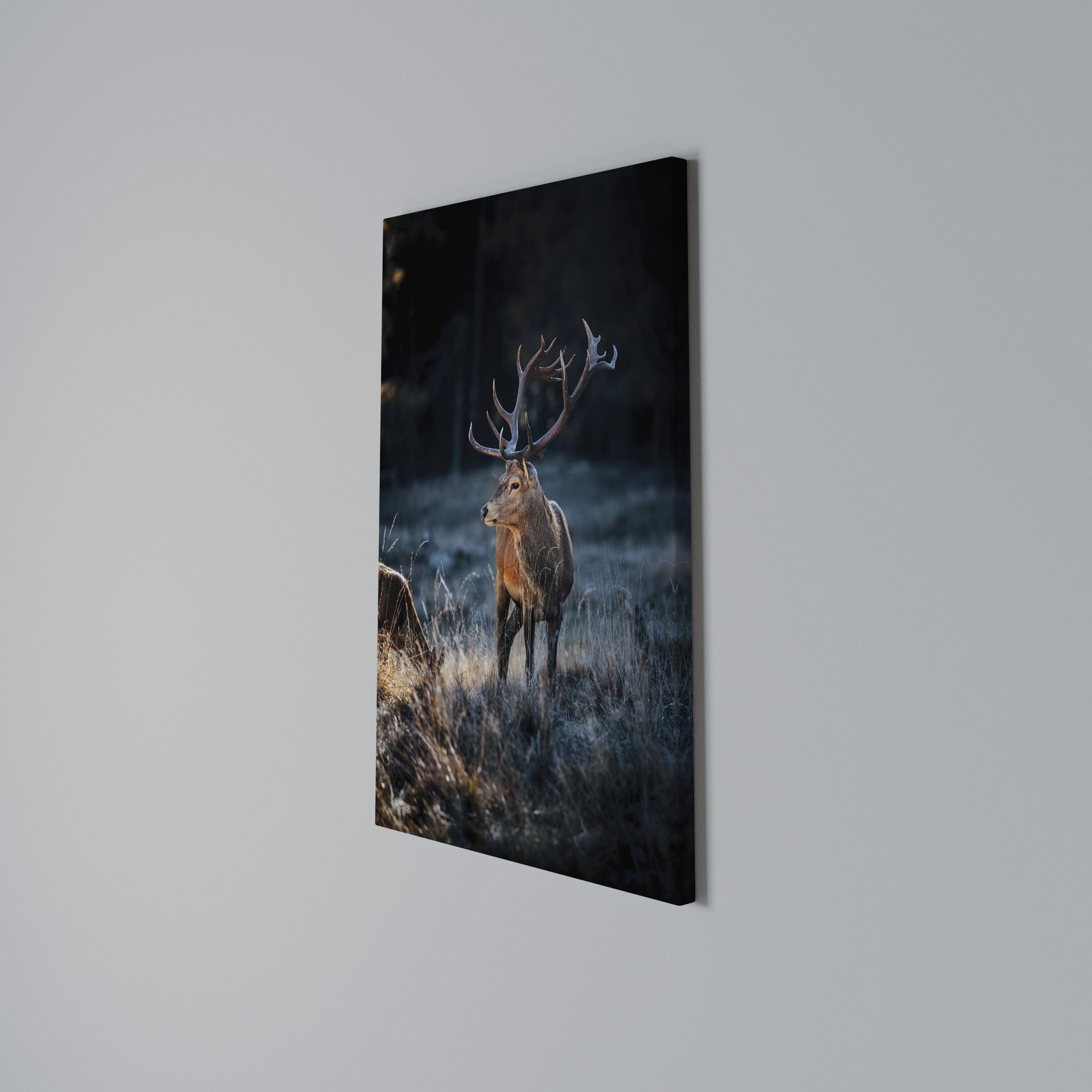 ANTLERED REGALITY Vertical Canvas Print