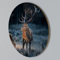 ANTLERED REGALITY Rundes Wandbild