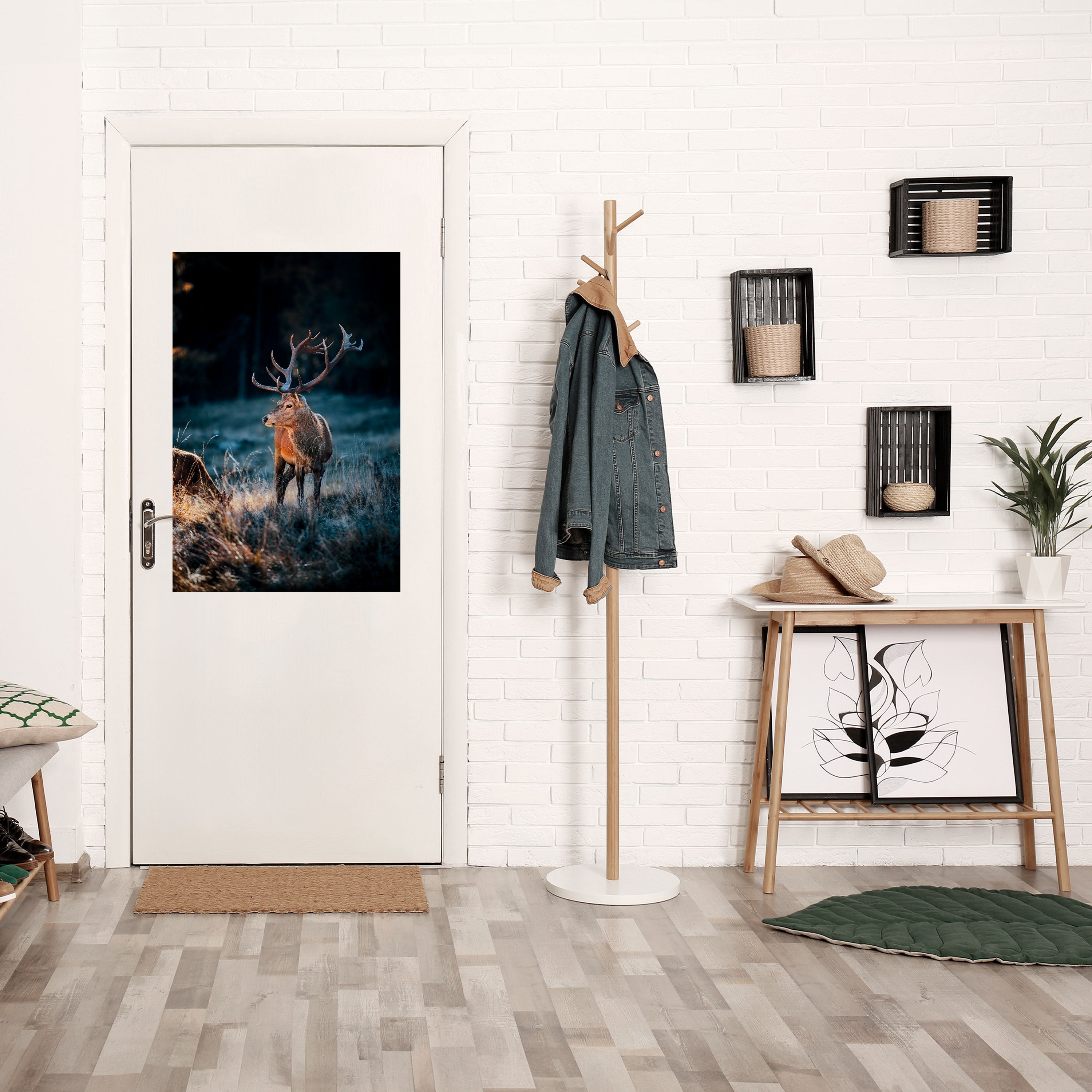 ANTLERED REGALITY Vertikales Poster zum Abziehen und Aufkleben