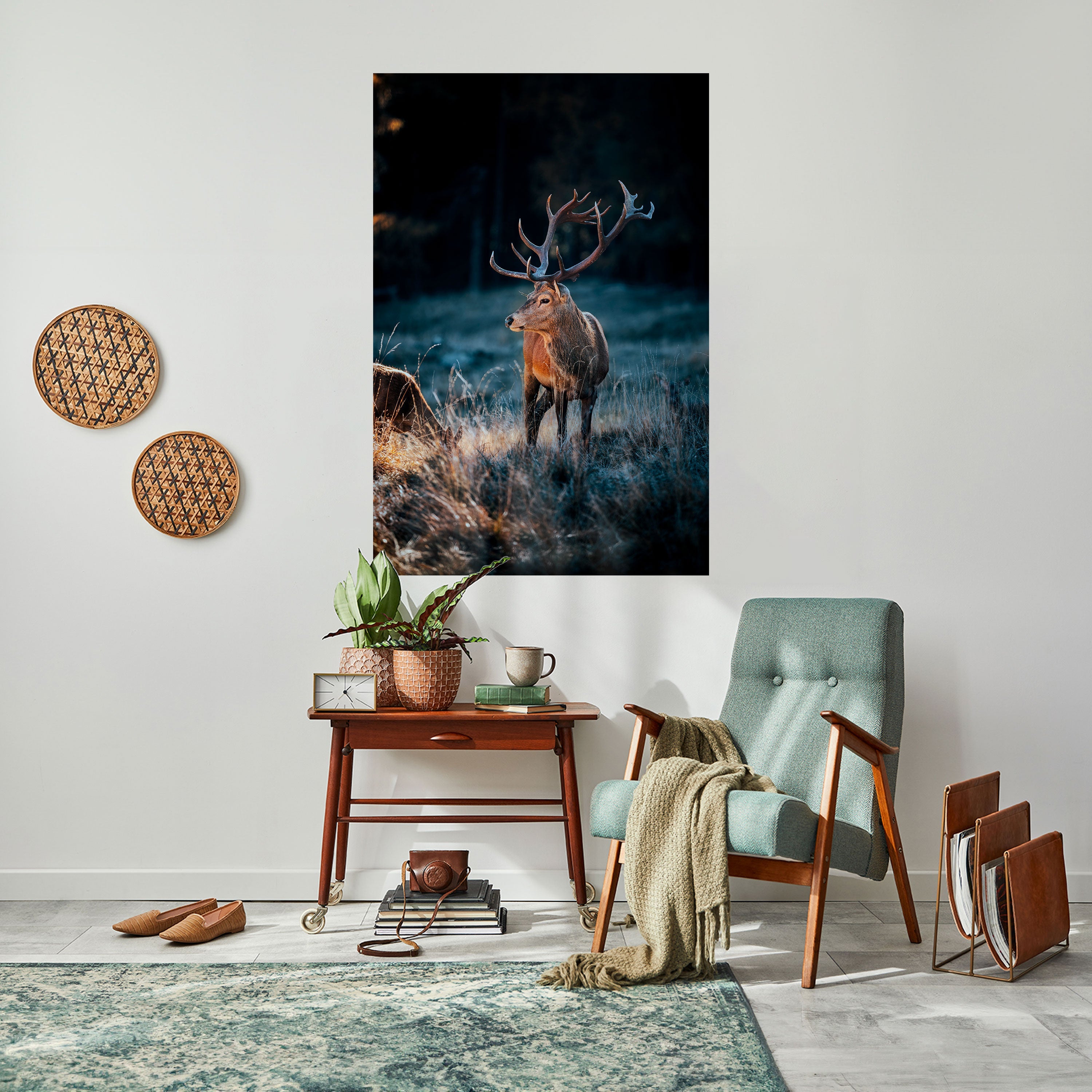 ANTLERED REGALITY Vertikales Poster zum Abziehen und Aufkleben
