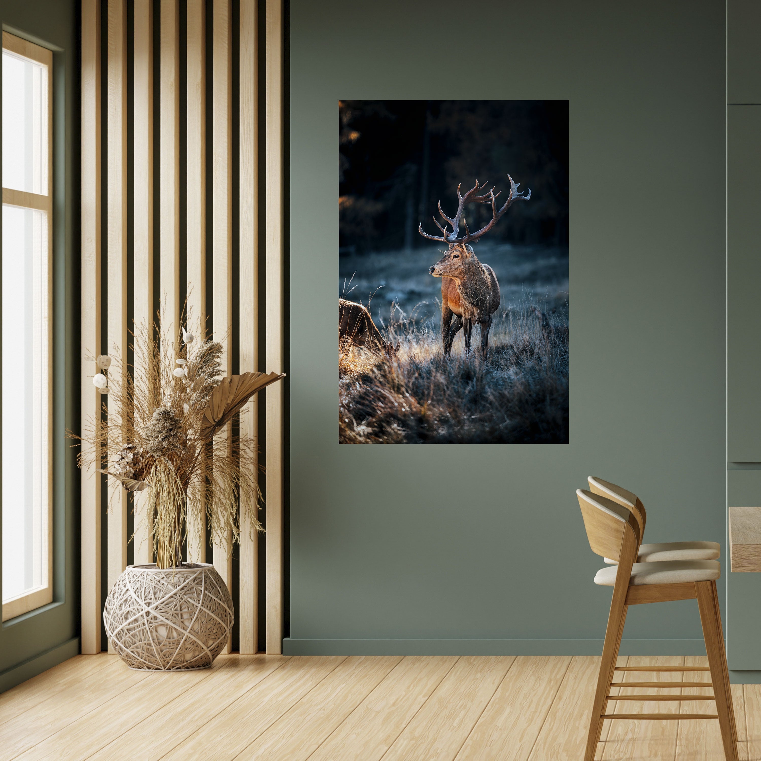 ANTLERED REGALITY Vertikales Poster zum Abziehen und Aufkleben