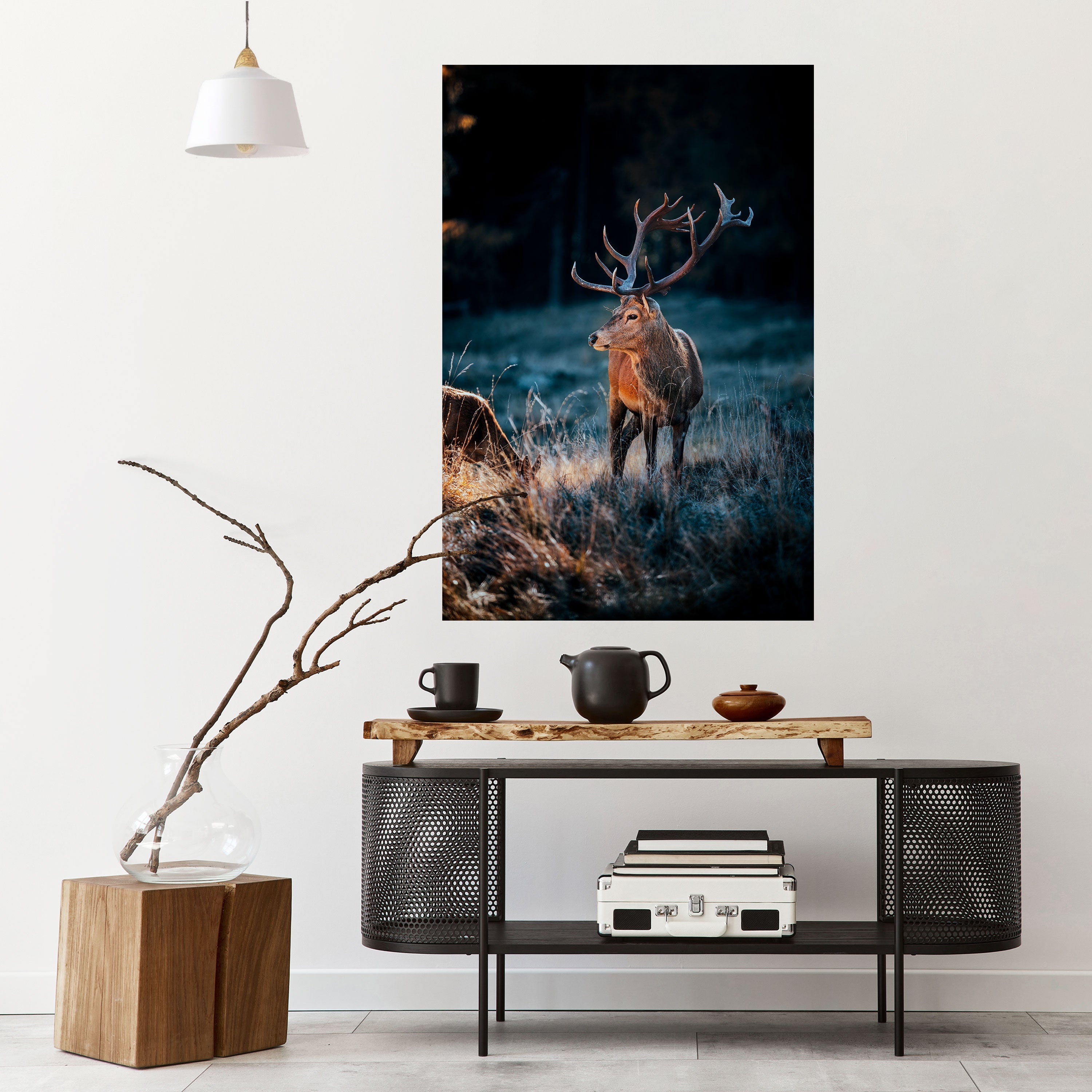 ANTLERED REGALITY Vertikales Poster zum Abziehen und Aufkleben