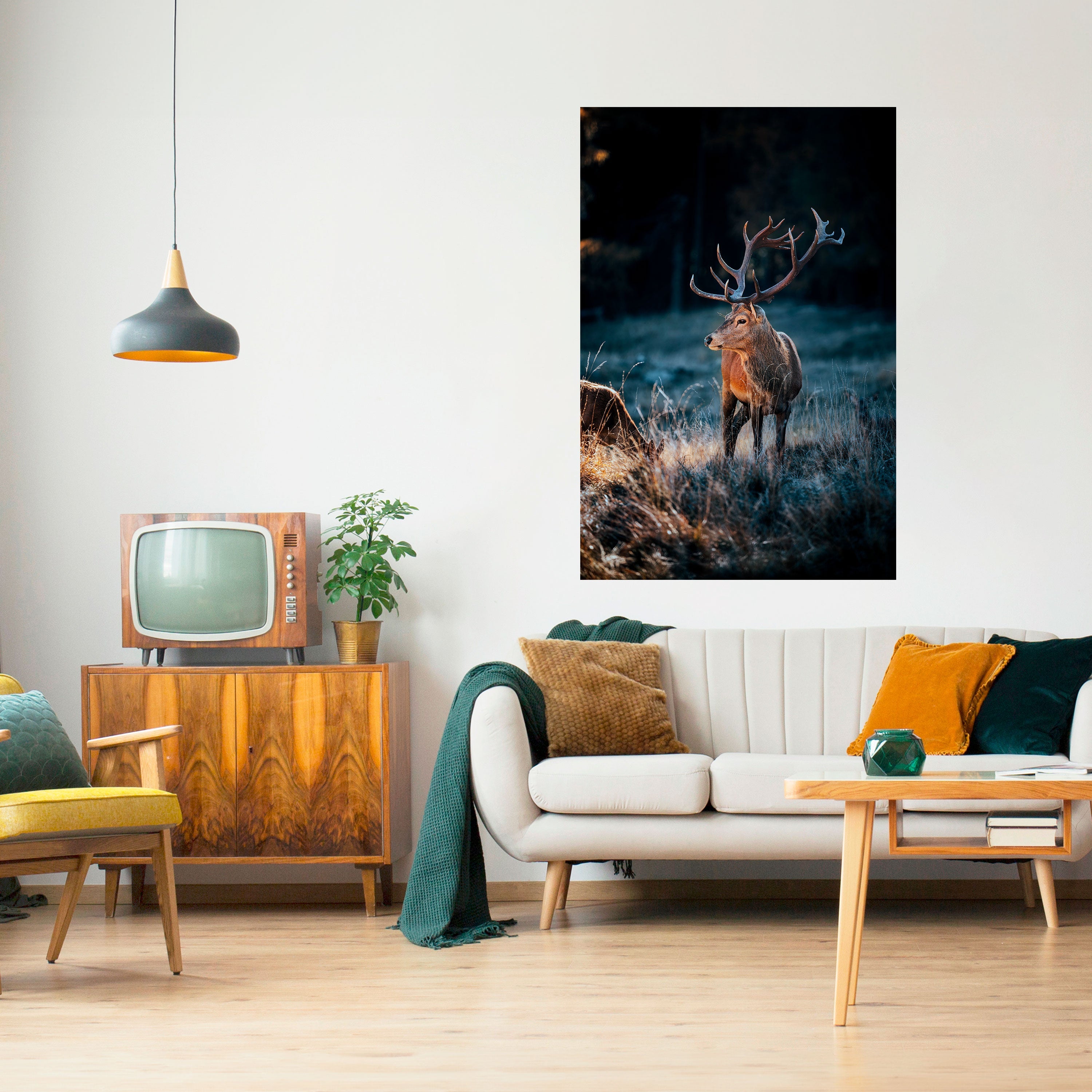 ANTLERED REGALITY Vertikales Poster zum Abziehen und Aufkleben