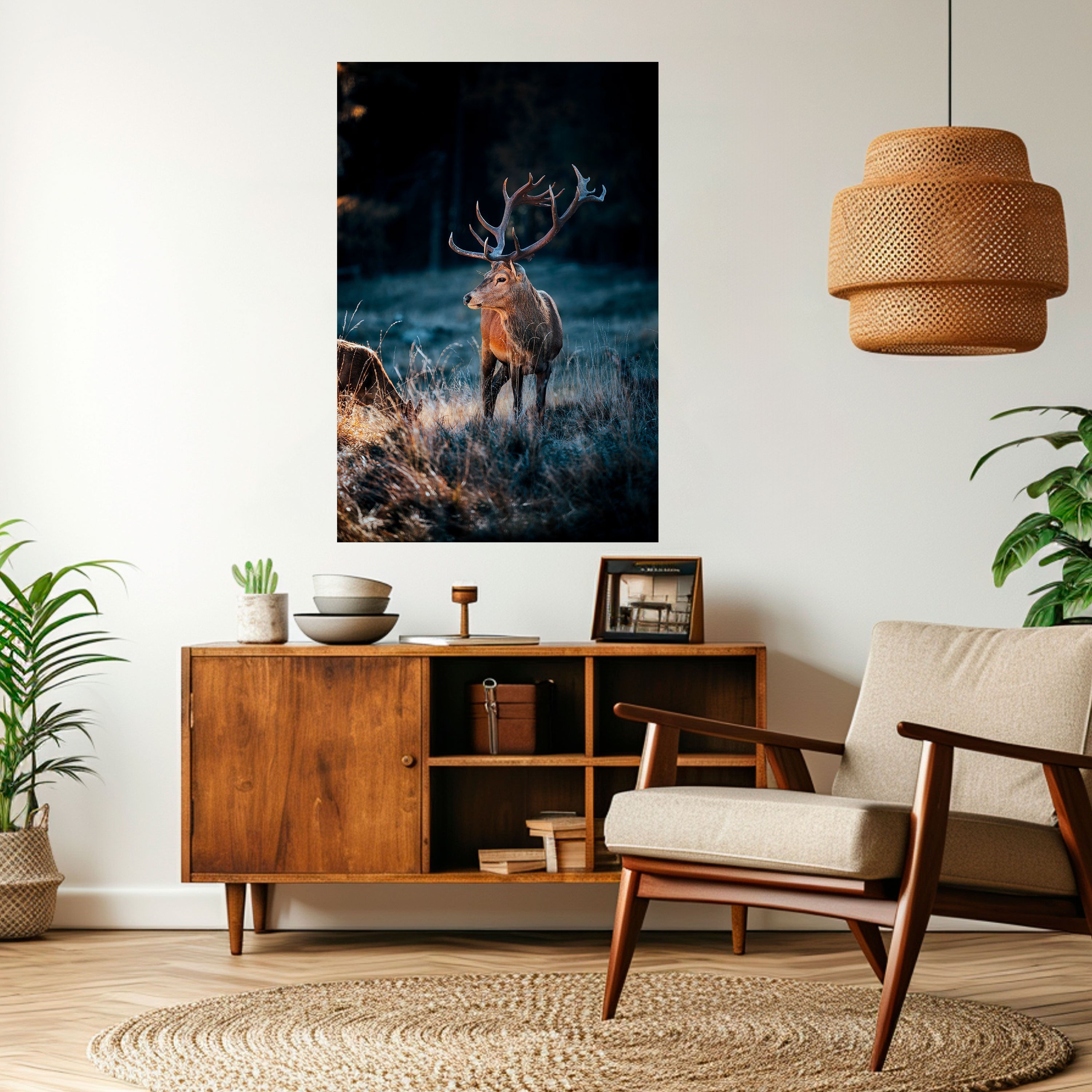 ANTLERED REGALITY Vertikales Poster zum Abziehen und Aufkleben
