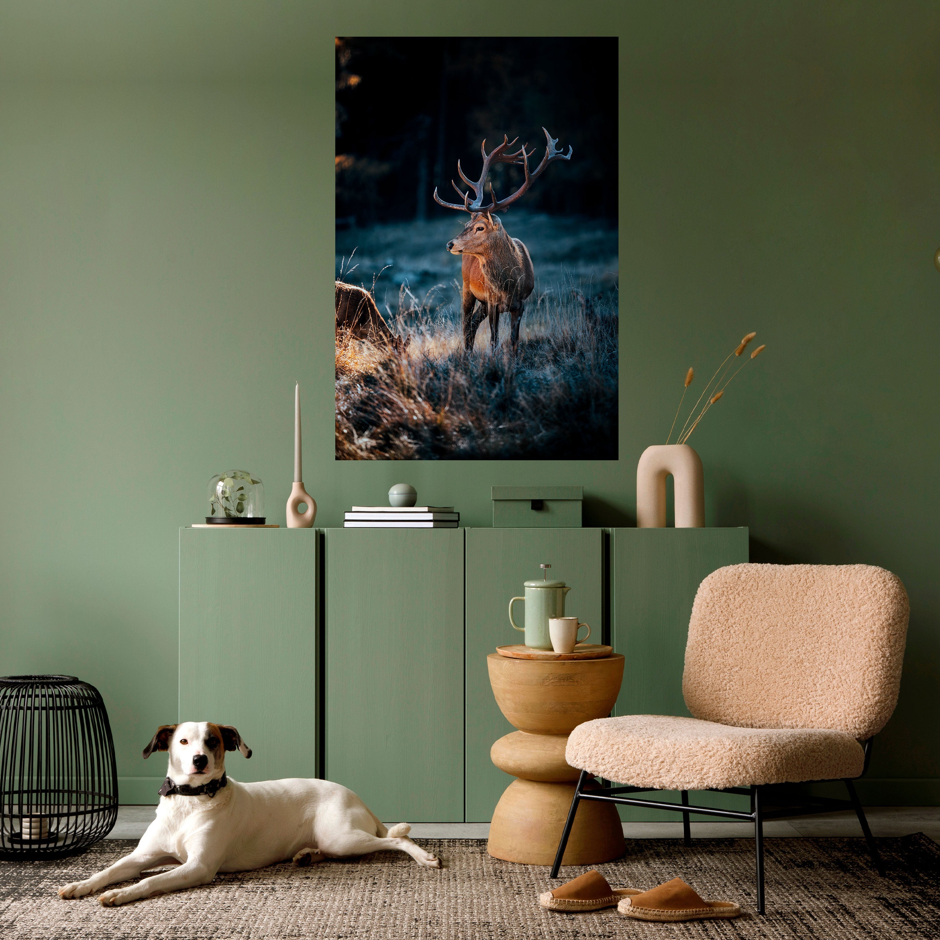 ANTLERED REGALITY Vertikales Poster zum Abziehen und Aufkleben
