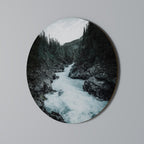 RUSHING REFLECTIONS Runde Wanddekoration Ø 69 cm