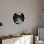 RUSHING REFLECTIONS Runde Wanddekoration Ø 69 cm