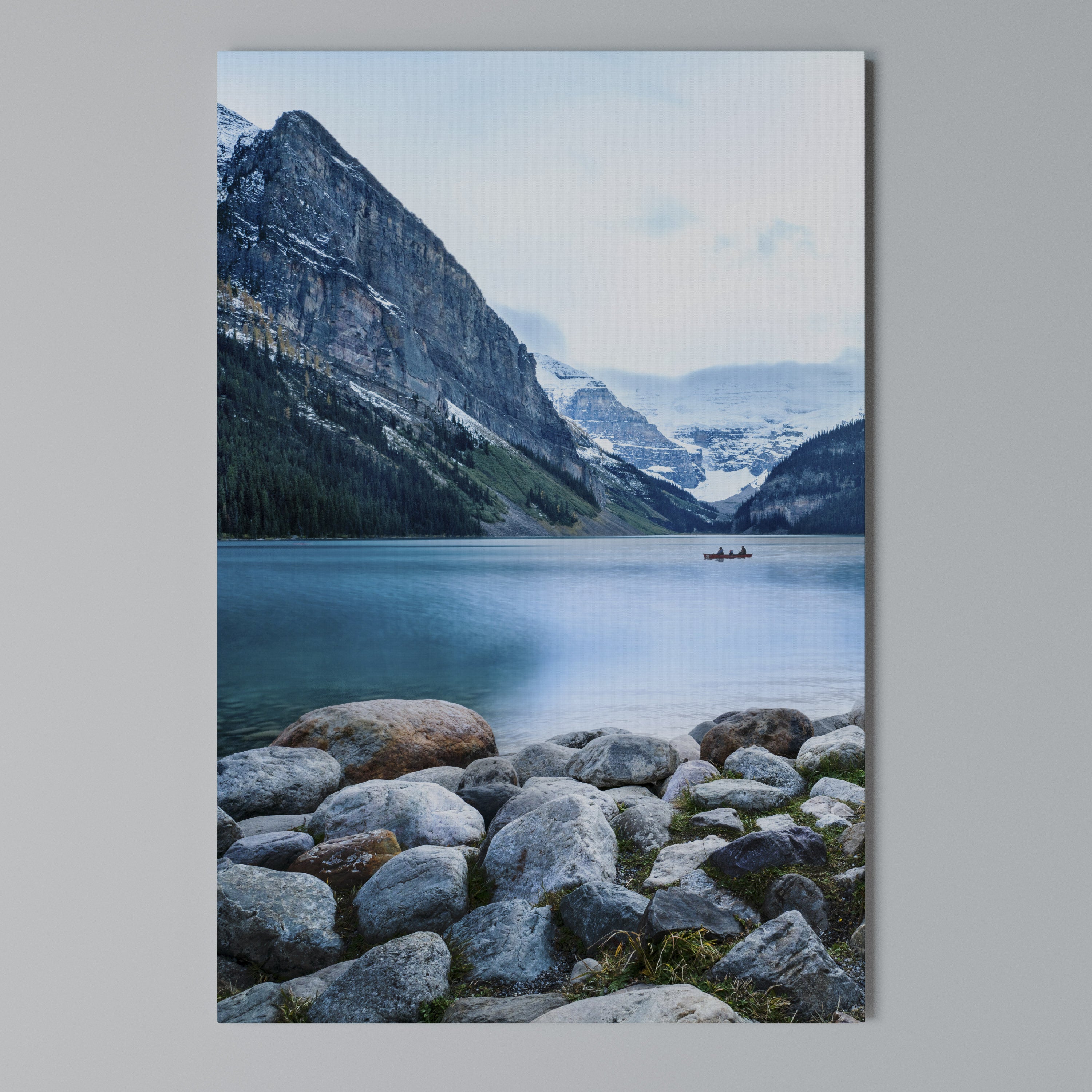 REFLECTIVE WATERS Vertical Canvas Print
