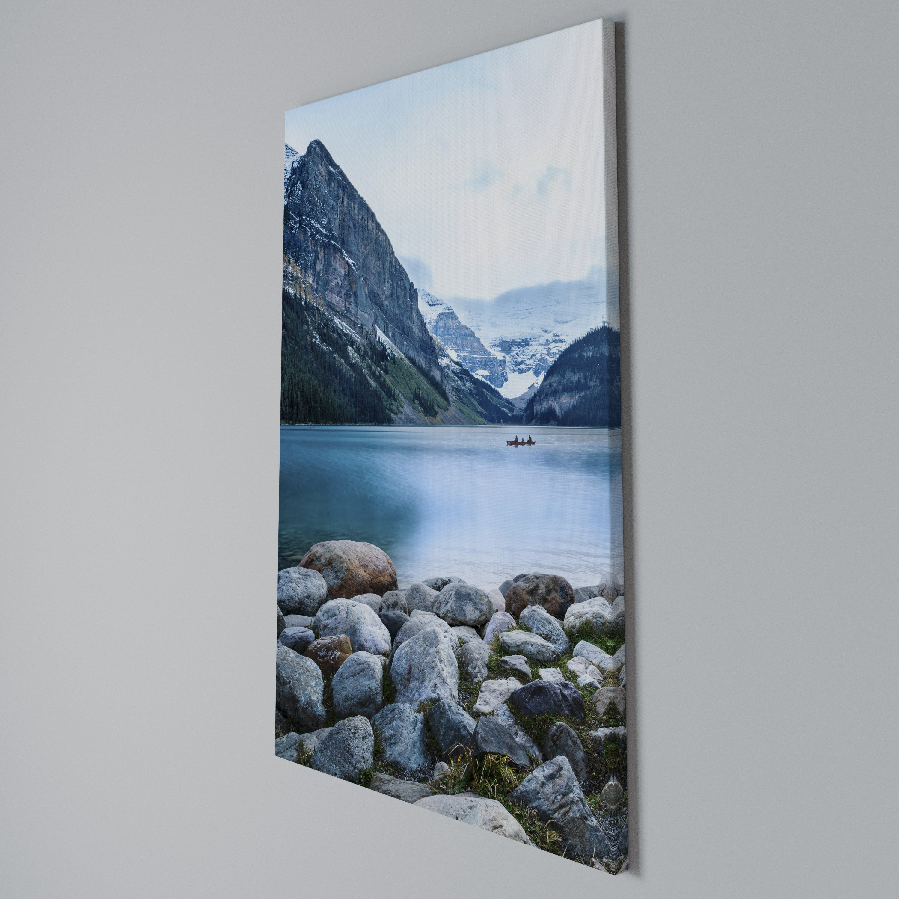 REFLECTIVE WATERS Vertical Canvas Print