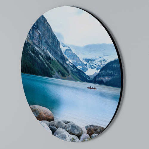 REFLECTIVE WATERS Rundes Wandbild