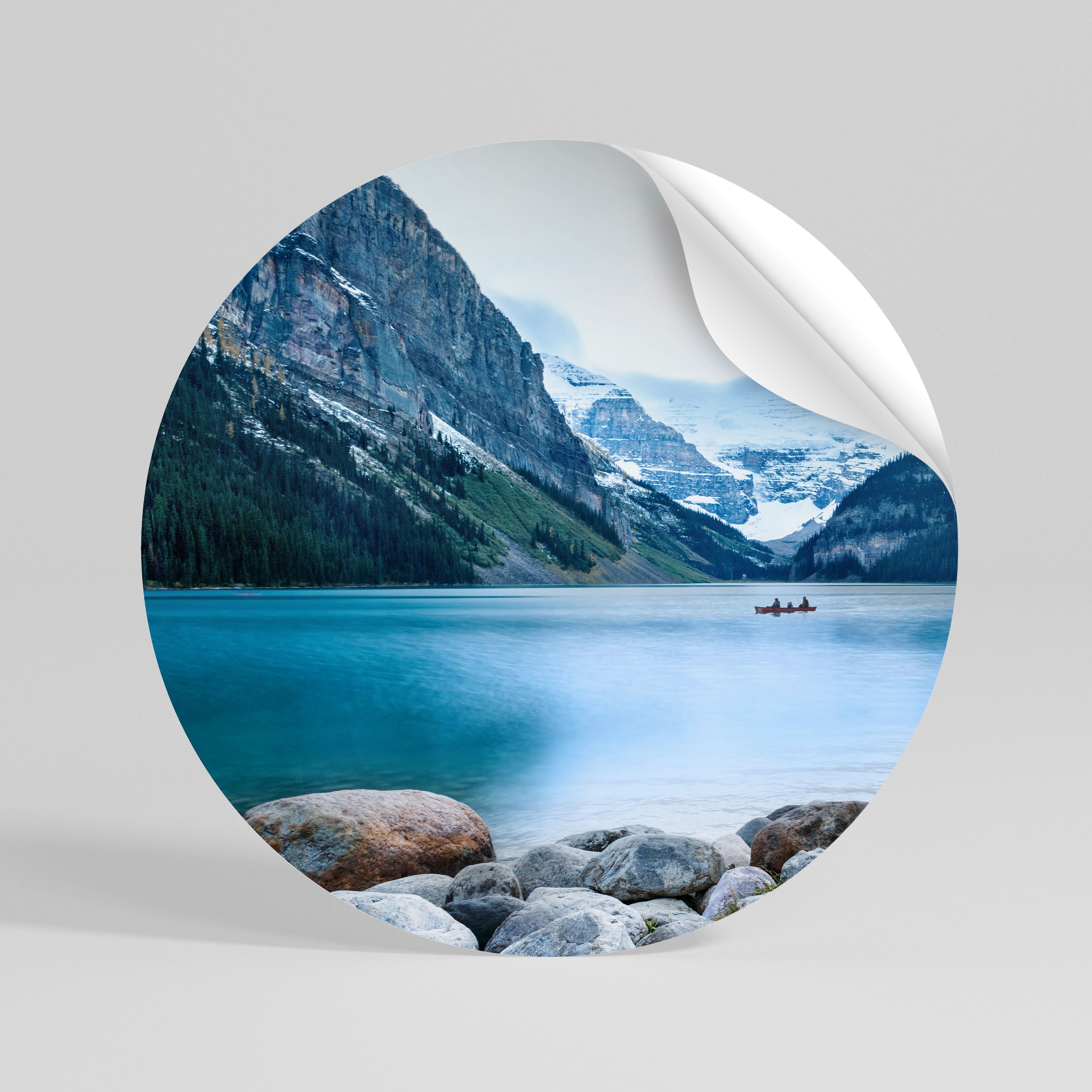 REFLECTIVE WATERS Runder Wandsticker zum Abziehen und Aufkleben