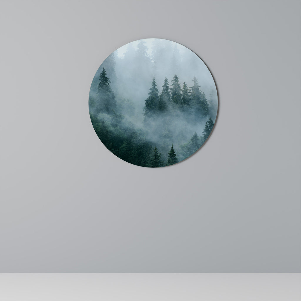 VEIL OF MIST Runde Wanddekoration Ø 69 cm