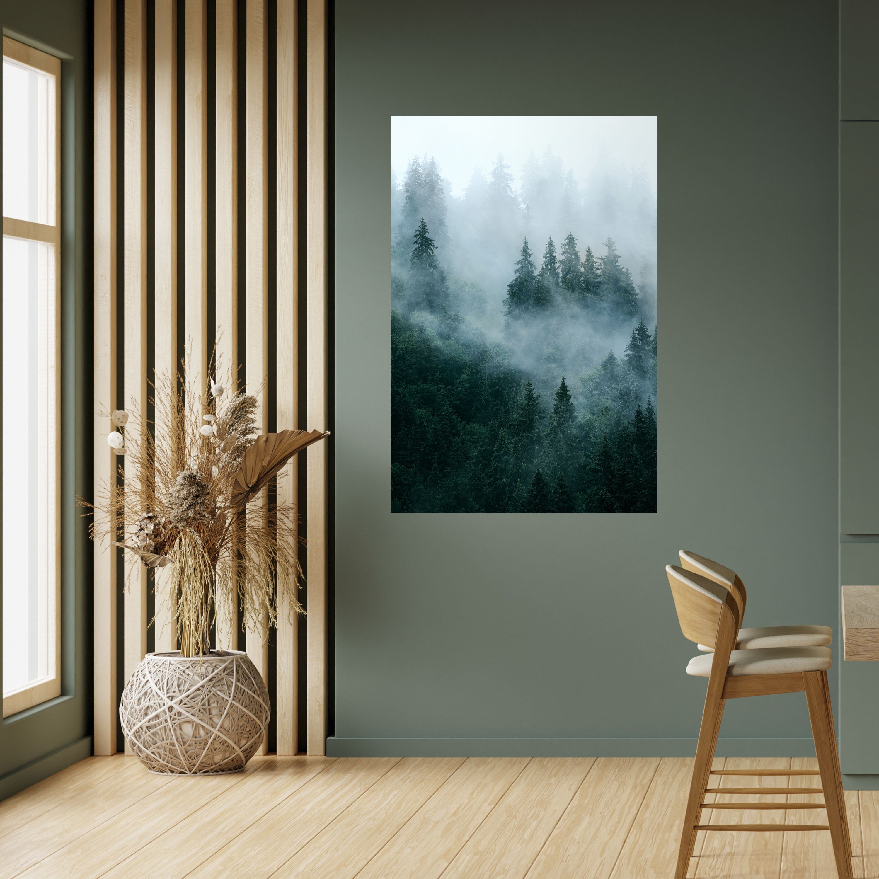 VEIL OF MIST Vertikales Poster zum Abziehen und Aufkleben