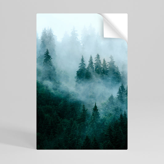 VEIL OF MIST Peel and Stick Vertical Poster