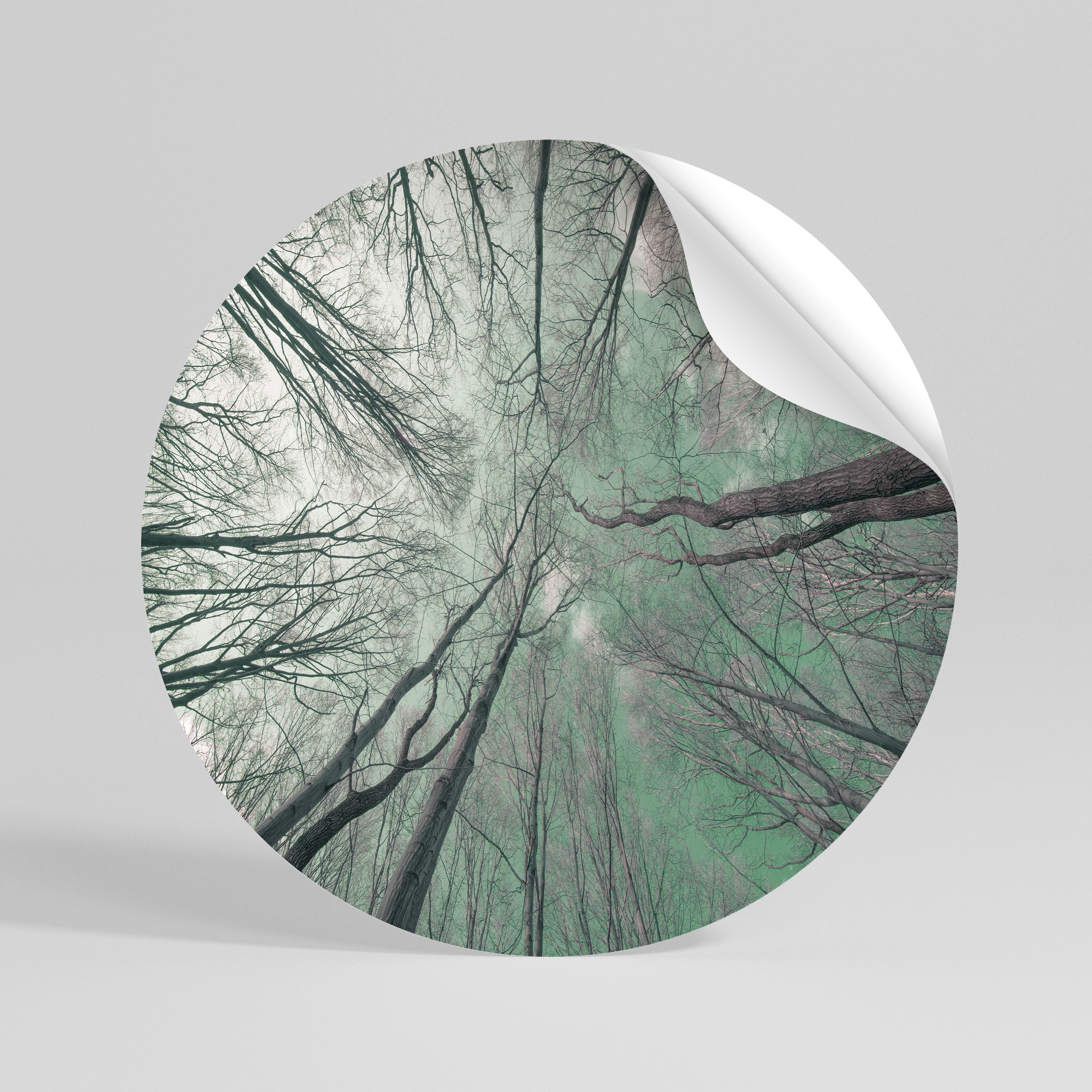 SKYWARD FANTASIES Runder Wandsticker zum Abziehen und Aufkleben