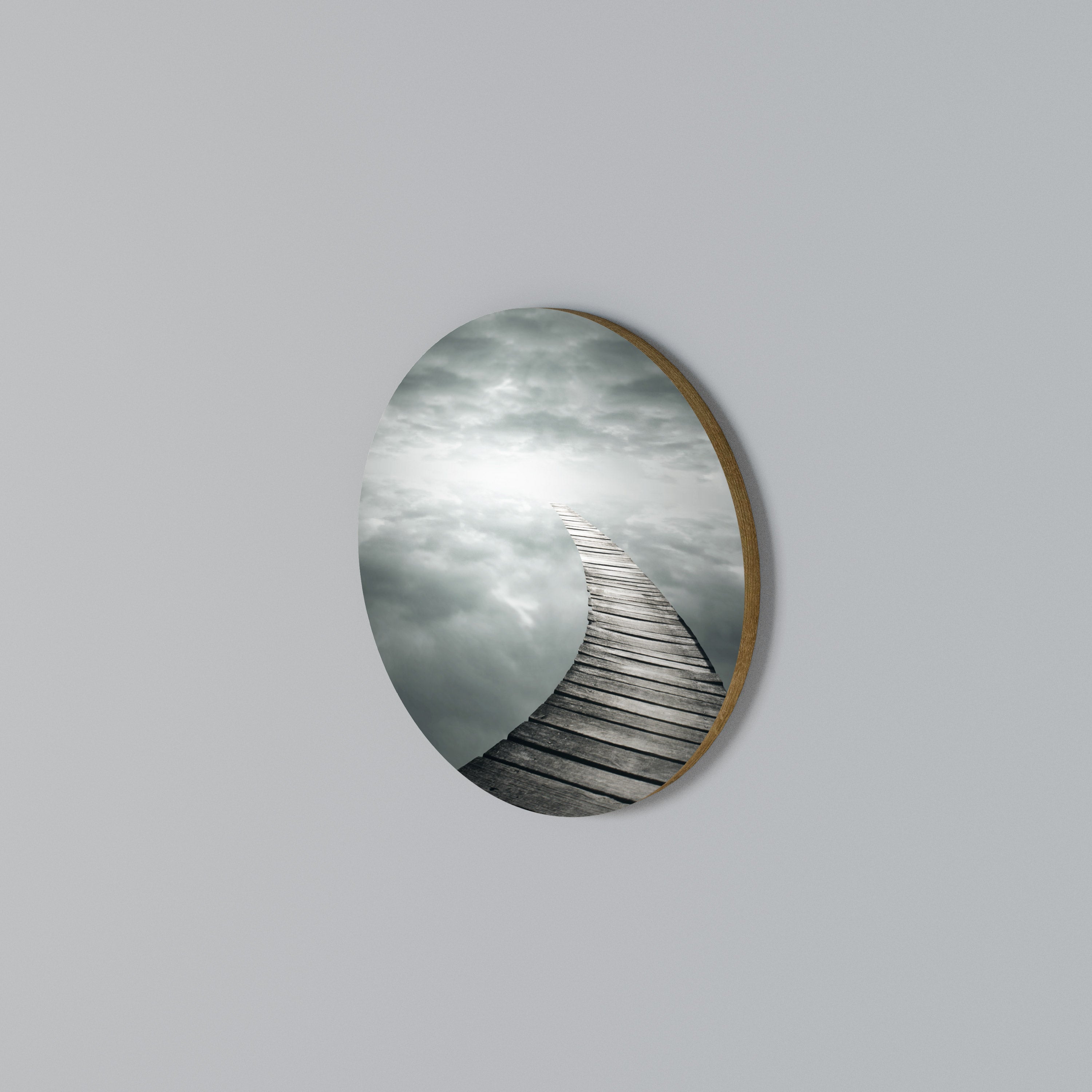 WHISPERING PATHWAYS Round Wall Art