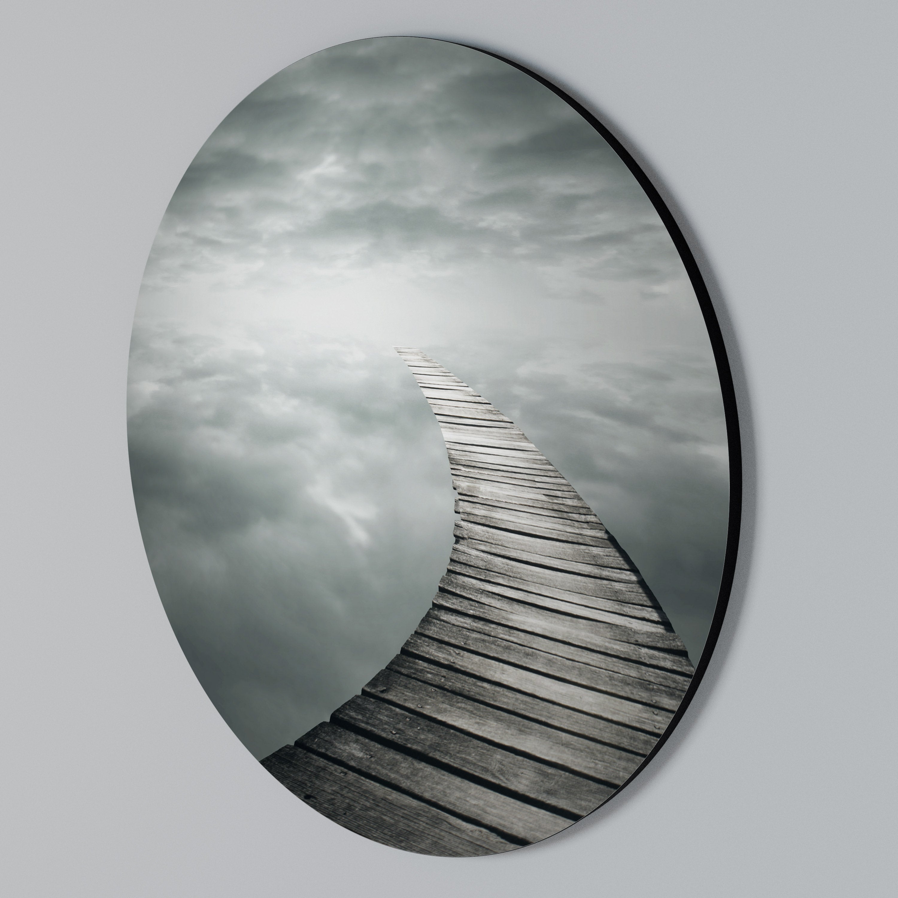 WHISPERING PATHWAYS Round Wall Art