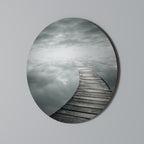 WHISPERING PATHWAYS Runde Wanddekoration Ø 69 cm