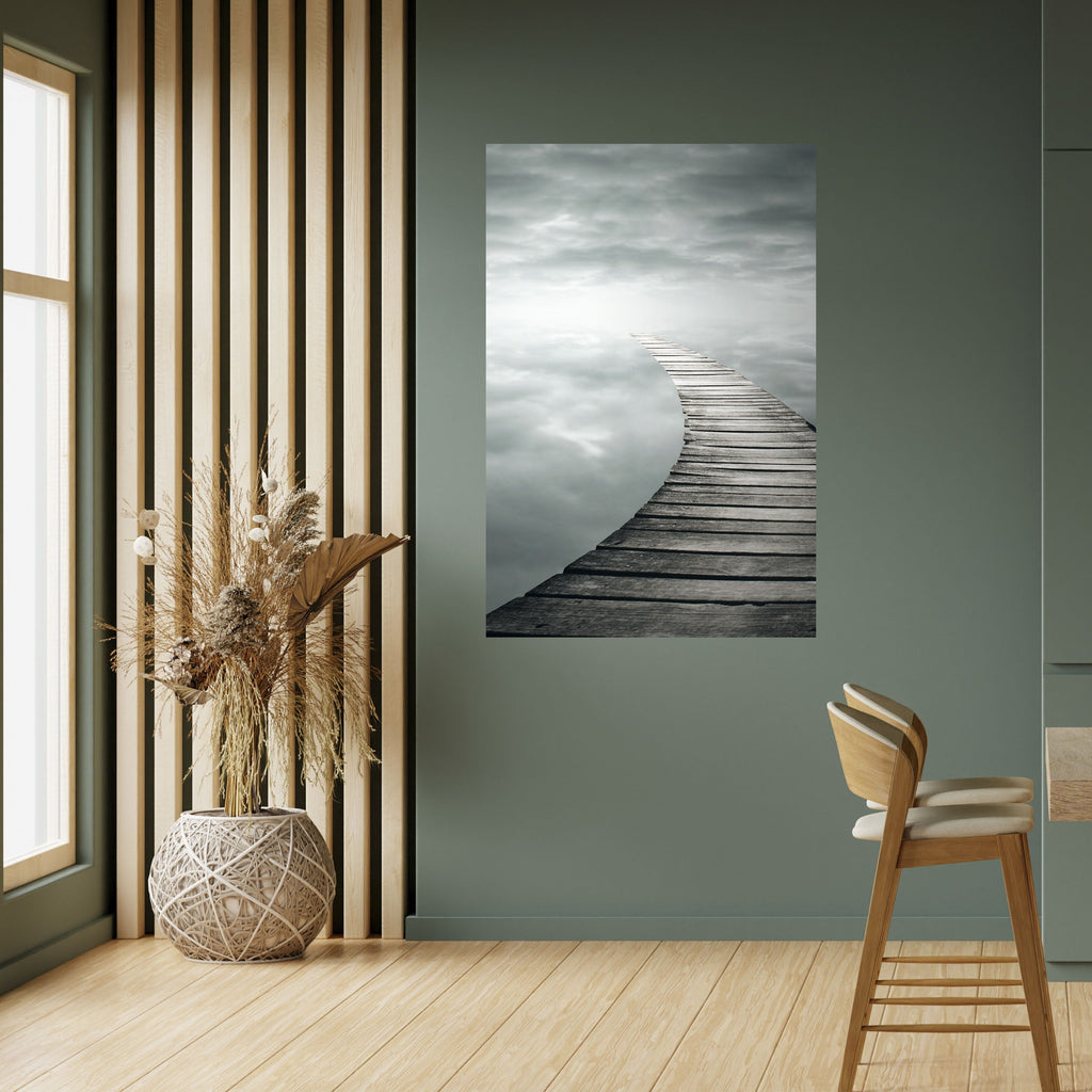 WHISPERING PATHWAYS Vertikales Poster zum Abziehen und Aufkleben