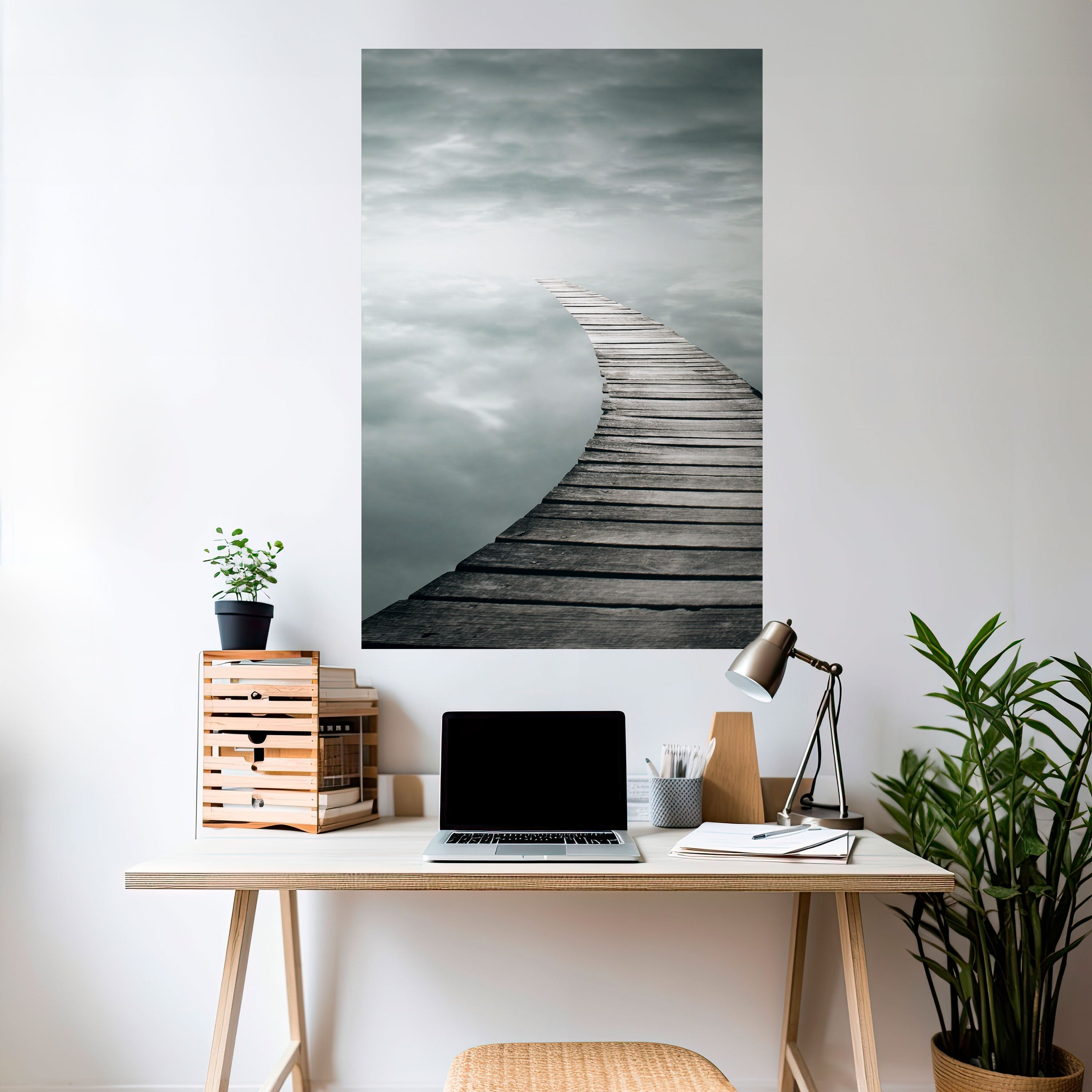WHISPERING PATHWAYS Vertikales Poster zum Abziehen und Aufkleben