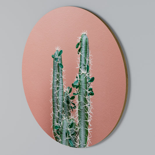 LORD CACTUS Rundes Wandbild