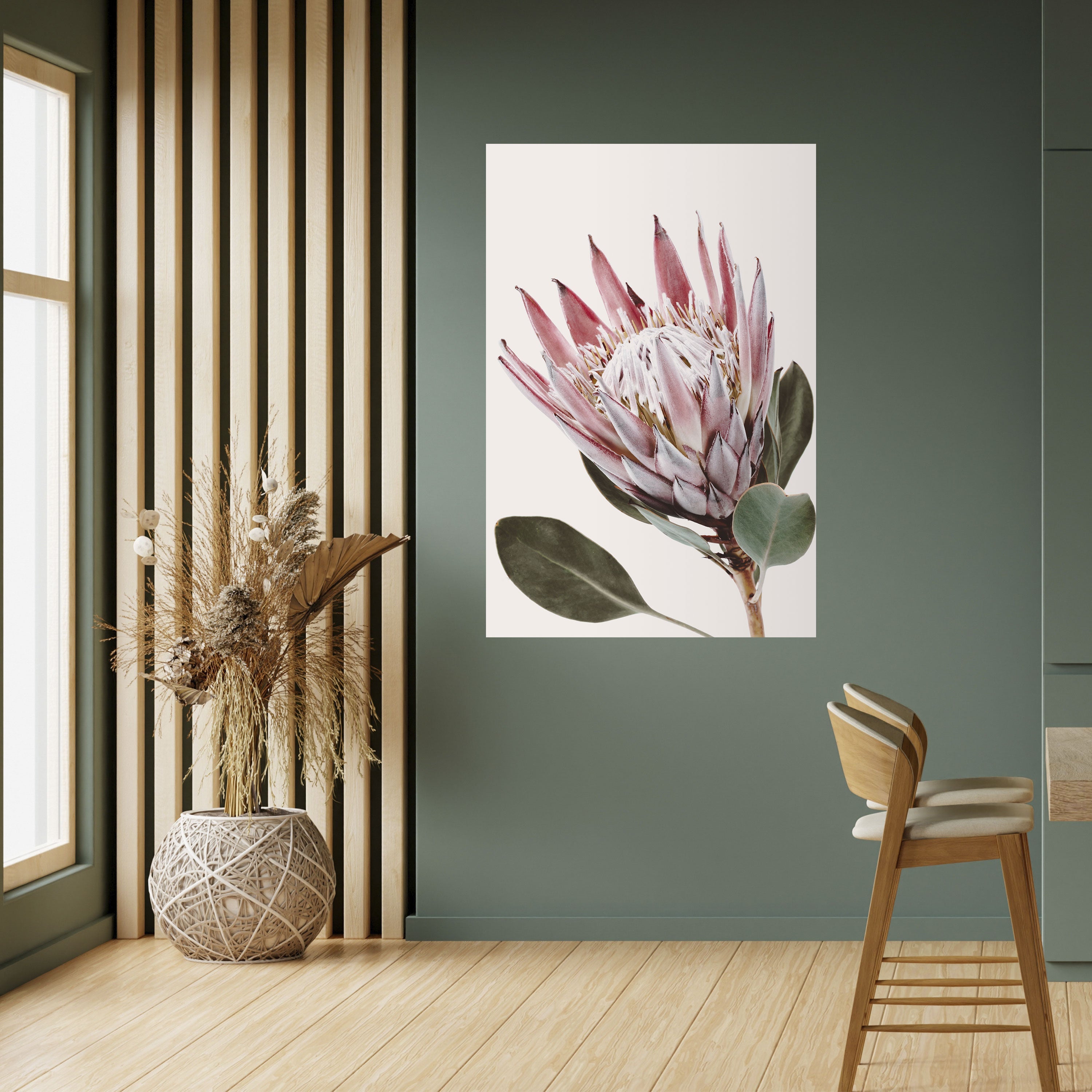 PROTEA FLOWER Vertikales Poster zum Abziehen und Aufkleben