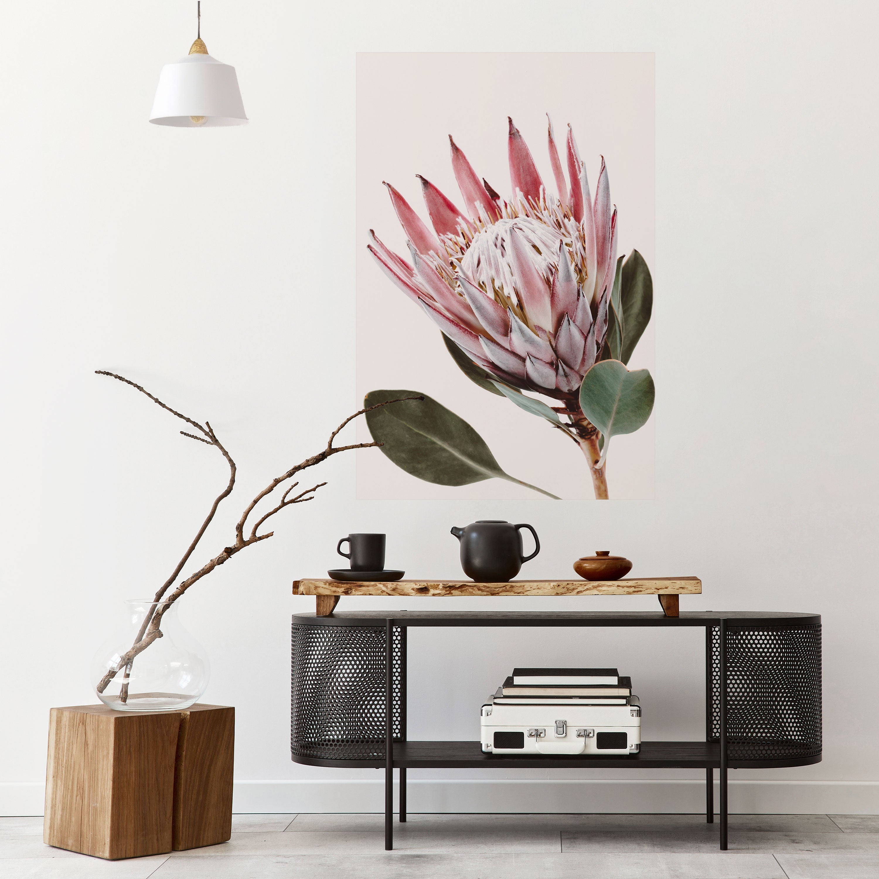 PROTEA FLOWER Vertikales Poster zum Abziehen und Aufkleben