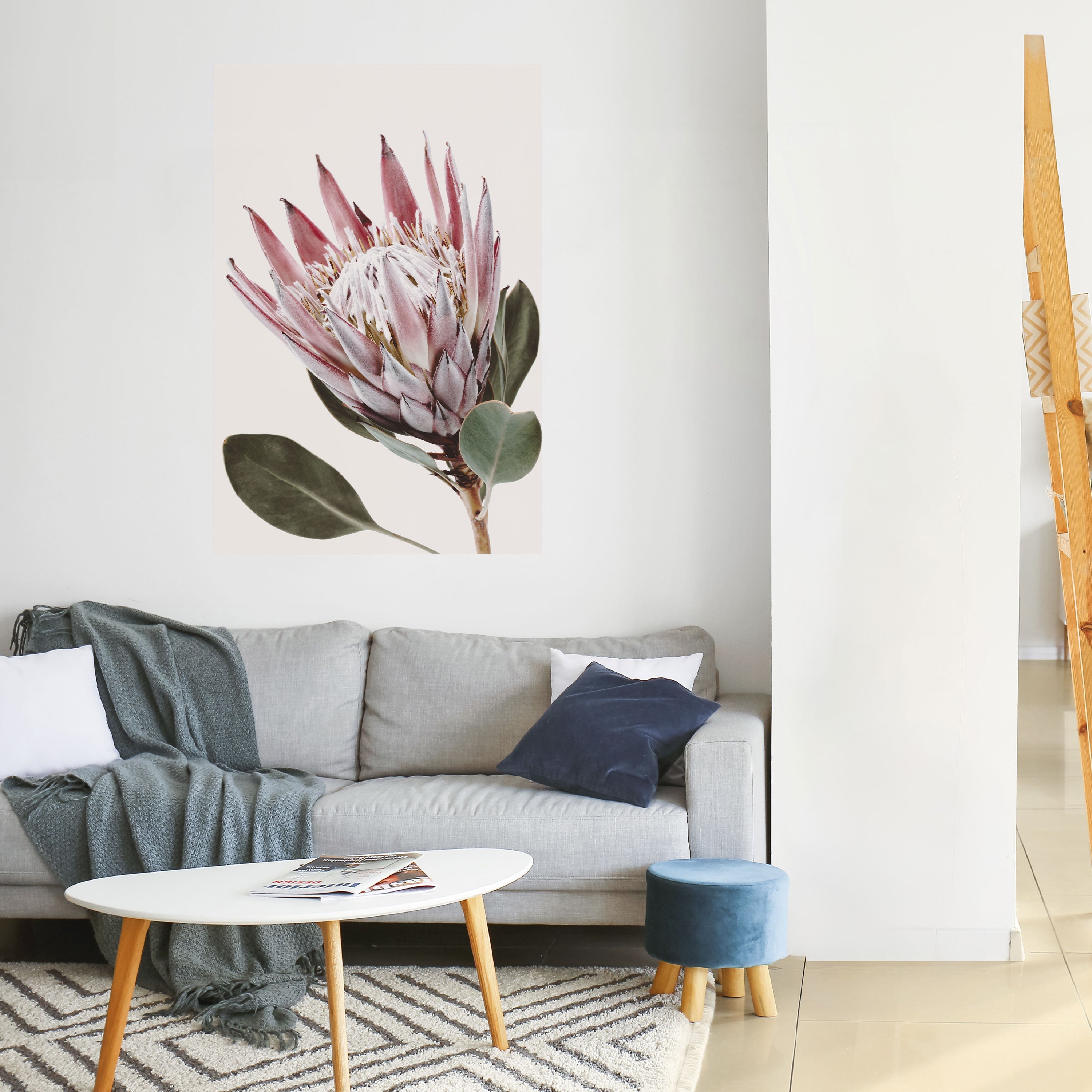 PROTEA FLOWER Vertikales Poster zum Abziehen und Aufkleben