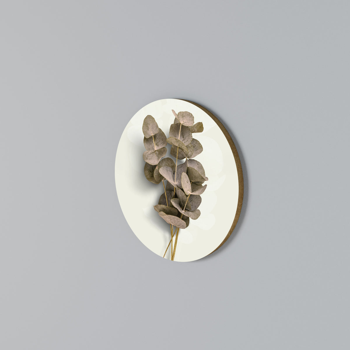 TIMELESS GREENERY Rundes Wandbild