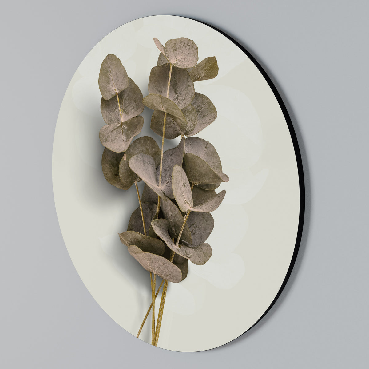 TIMELESS GREENERY Rundes Wandbild