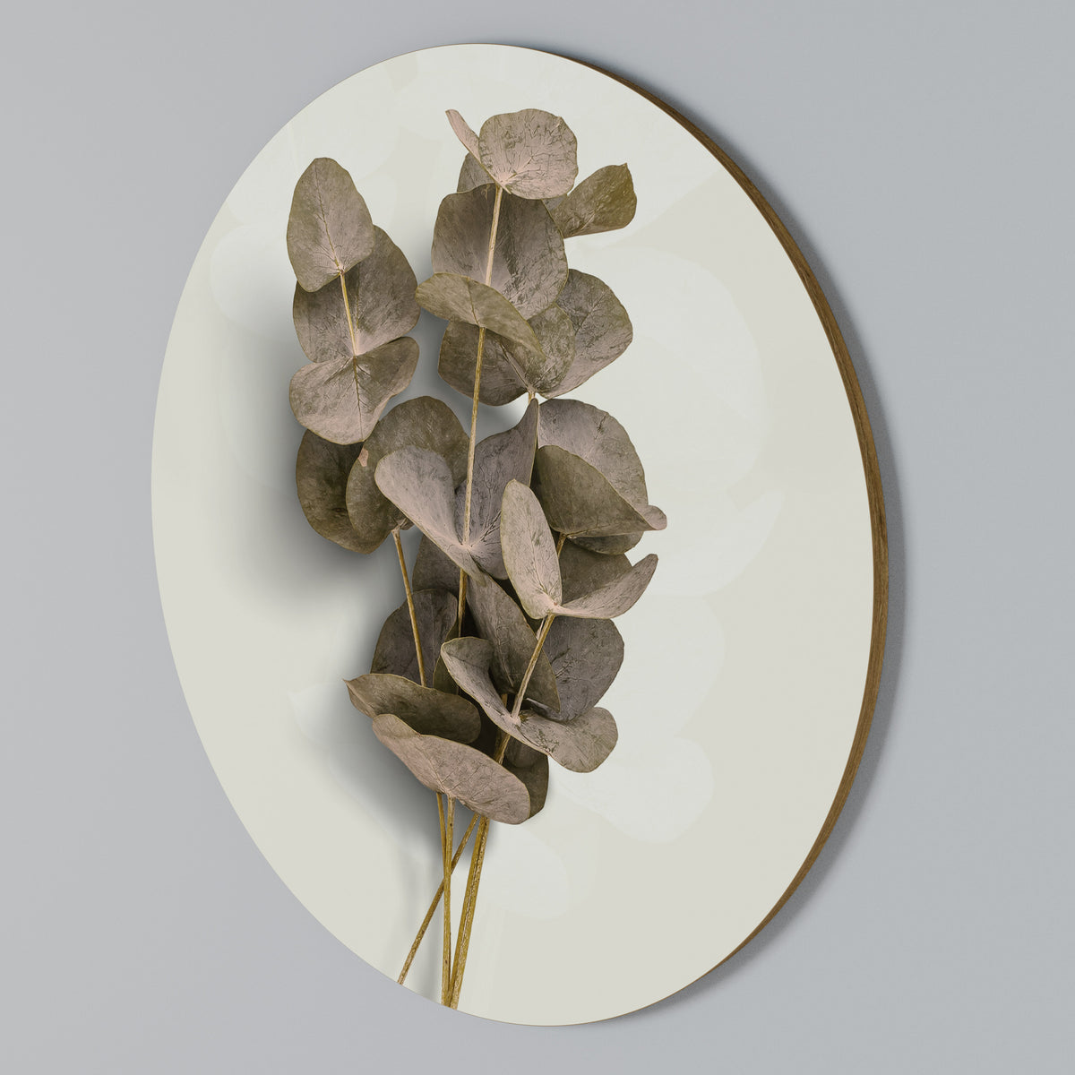 TIMELESS GREENERY Rundes Wandbild
