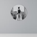 DRESS OF DREAMS Runde Wanddekoration Ø 69 cm