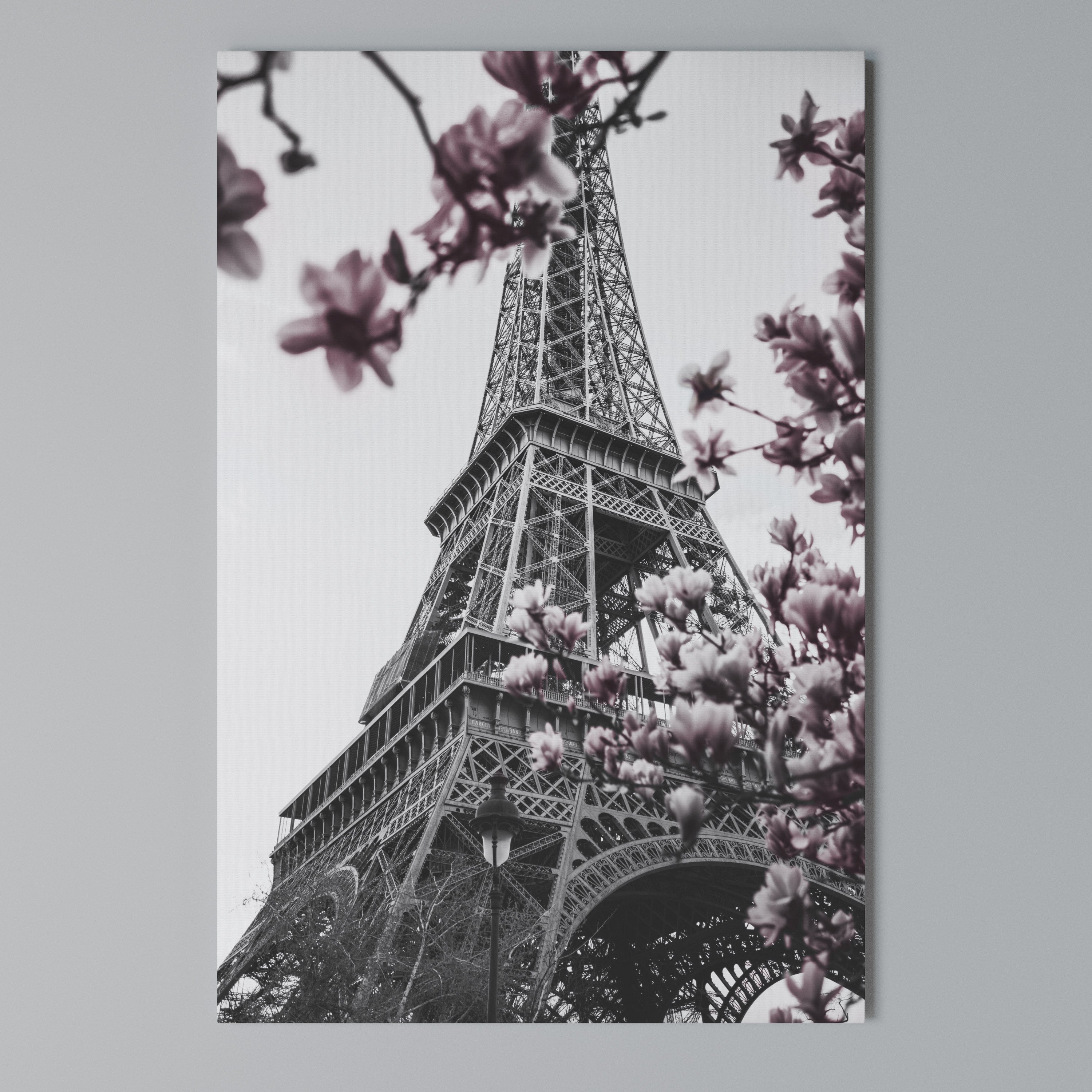 EIFFEL IN BLOOM Vertical Canvas Print