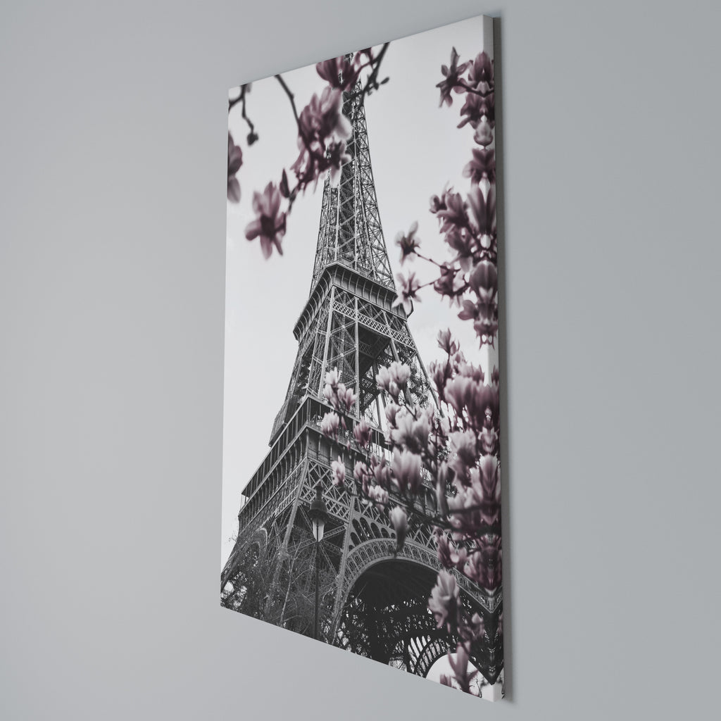 EIFFEL IN BLOOM Vertical Canvas Print
