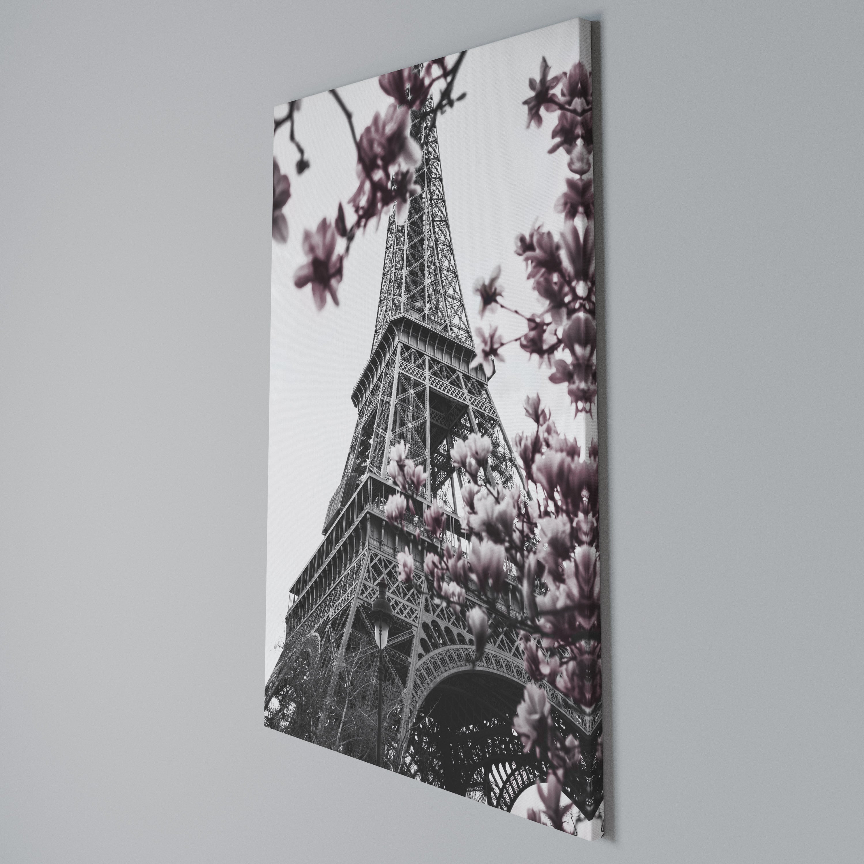 EIFFEL IN BLOOM Vertical Canvas Print