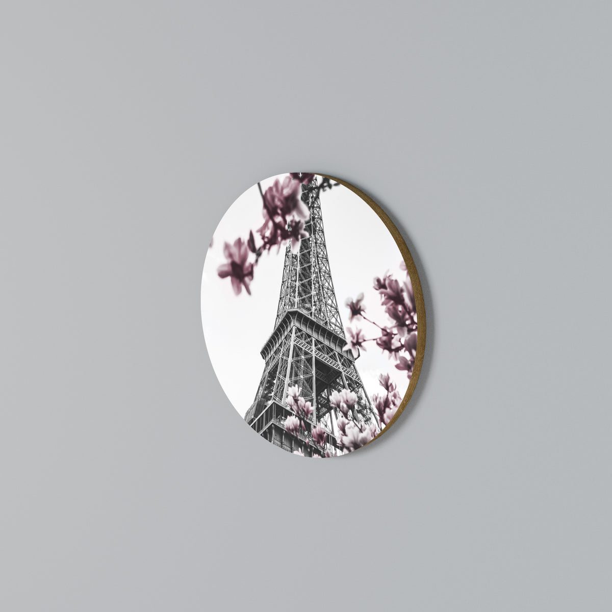 EIFFEL IN BLOOM Rundes Wandbild
