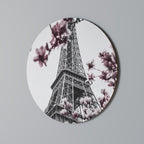 EIFFEL IN BLOOM Runde Wanddekoration Ø 69 cm